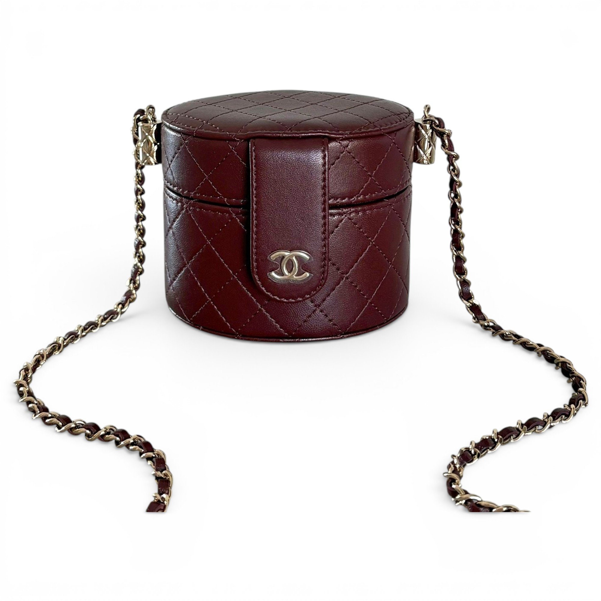 Trendy CC Vanity leather crossbody bag