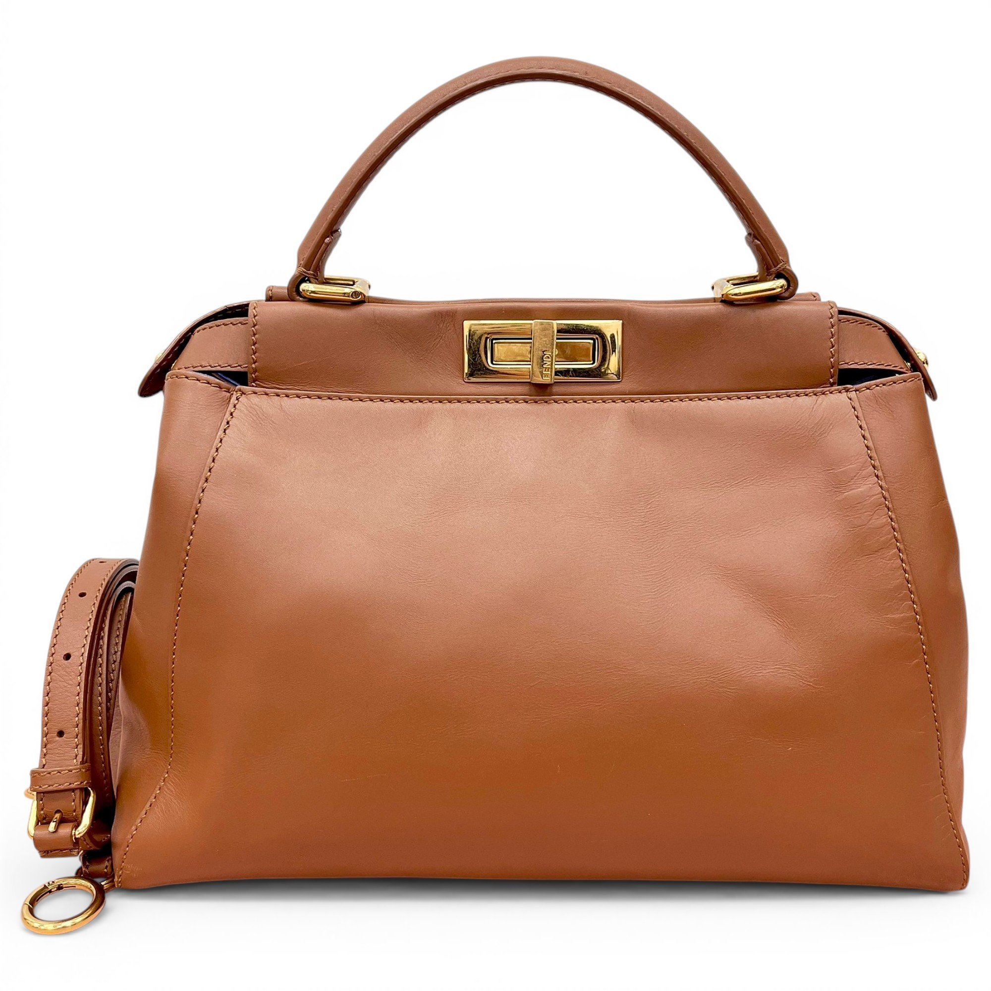 Peekaboo leather handbag