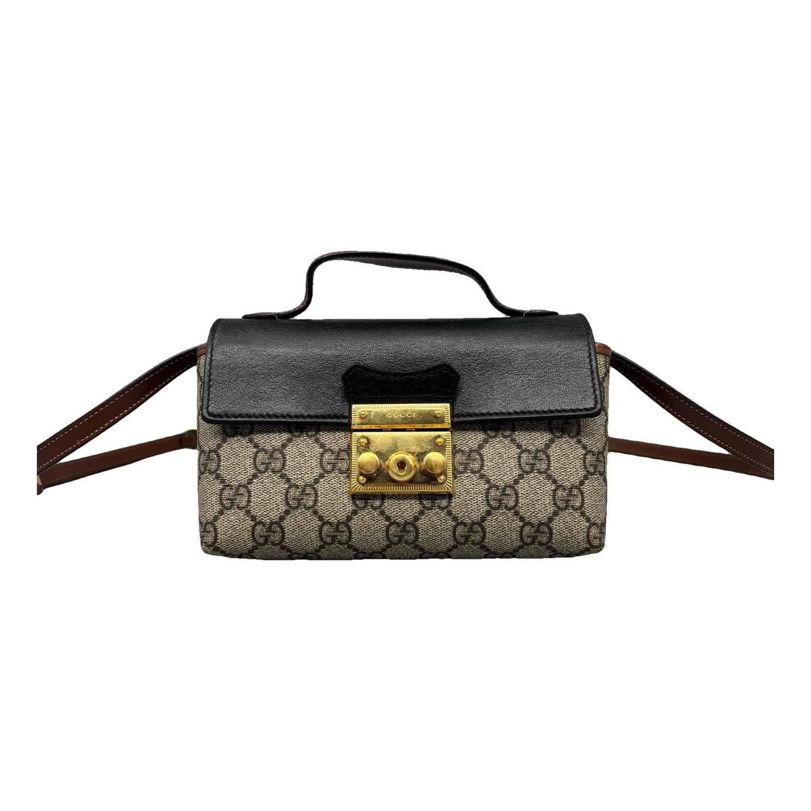 Padlock vinyl handbag