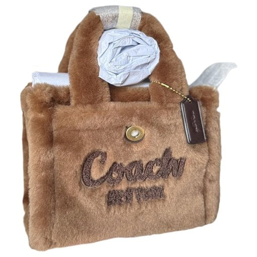 Faux fur crossbody bag