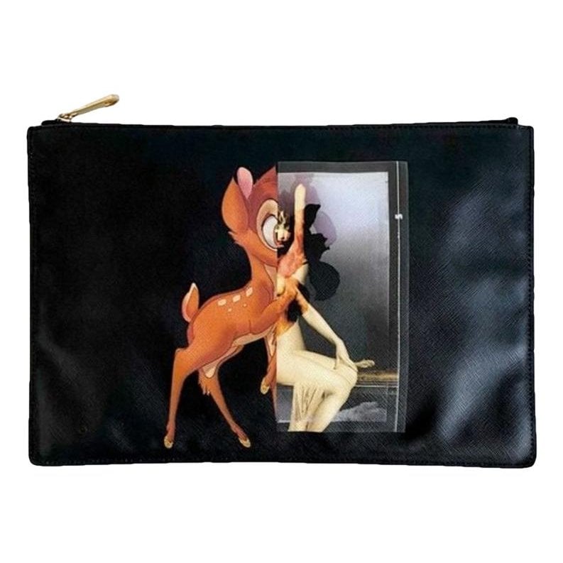 Vegan leather clutch bag