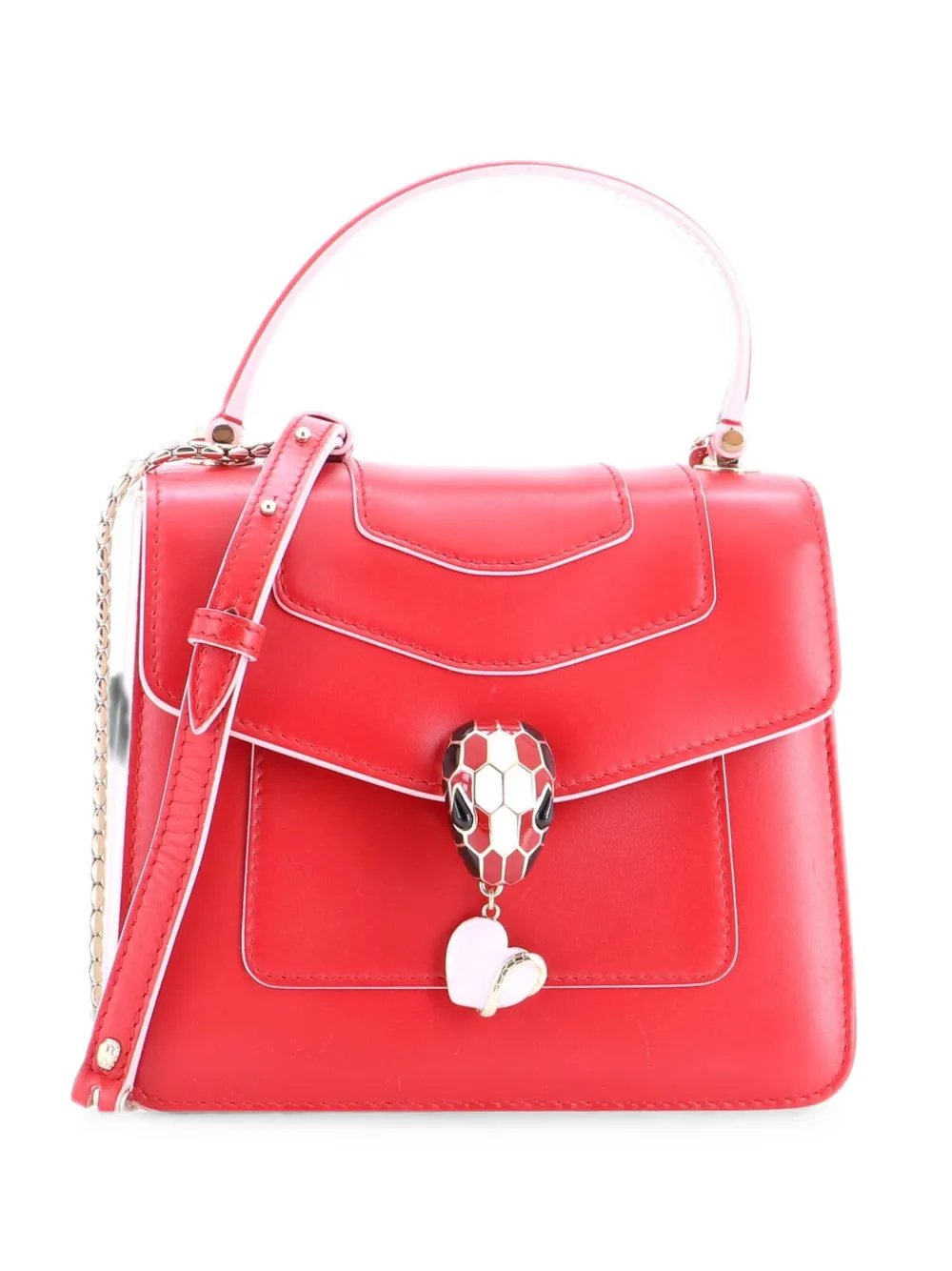 Bvlgari Serpenti Forever Dangle Top Handle Bag Leather Small satchel