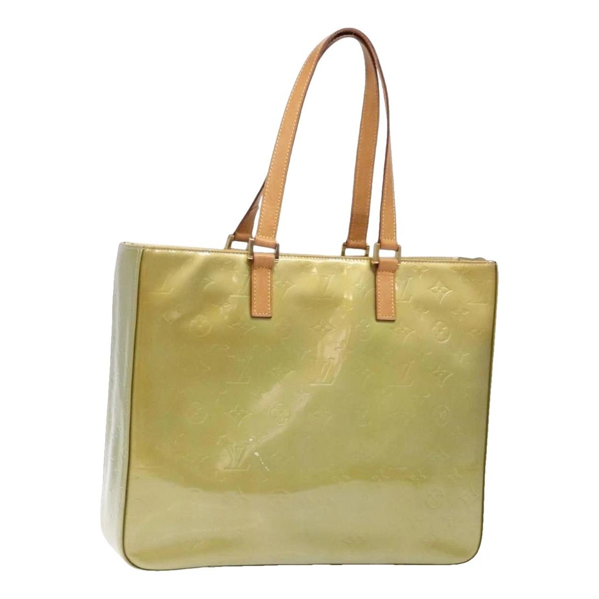 Columbus patent leather tote