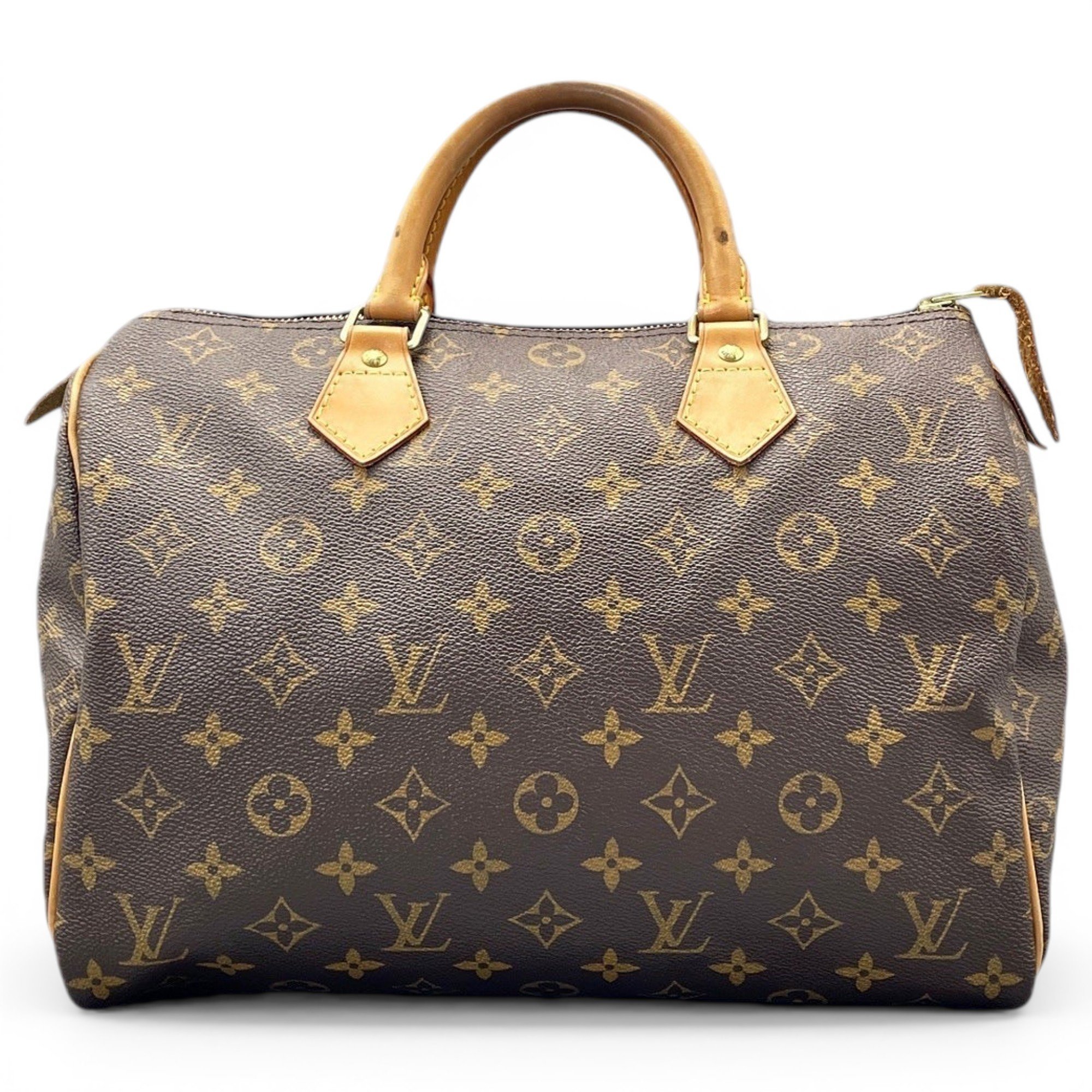 Speedy leather handbag