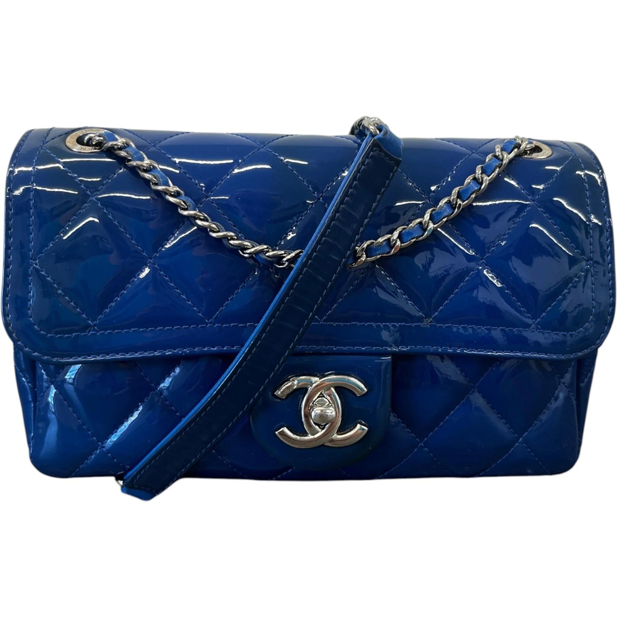 Patent leather handbag