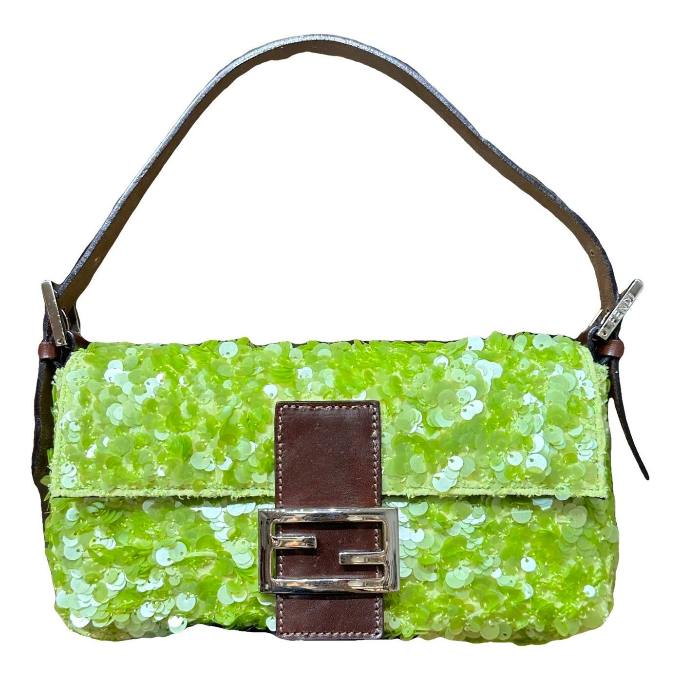 Baguette glitter handbag
