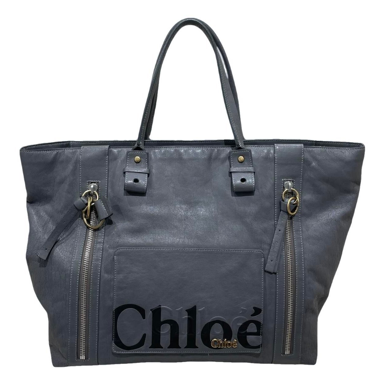 Leather tote