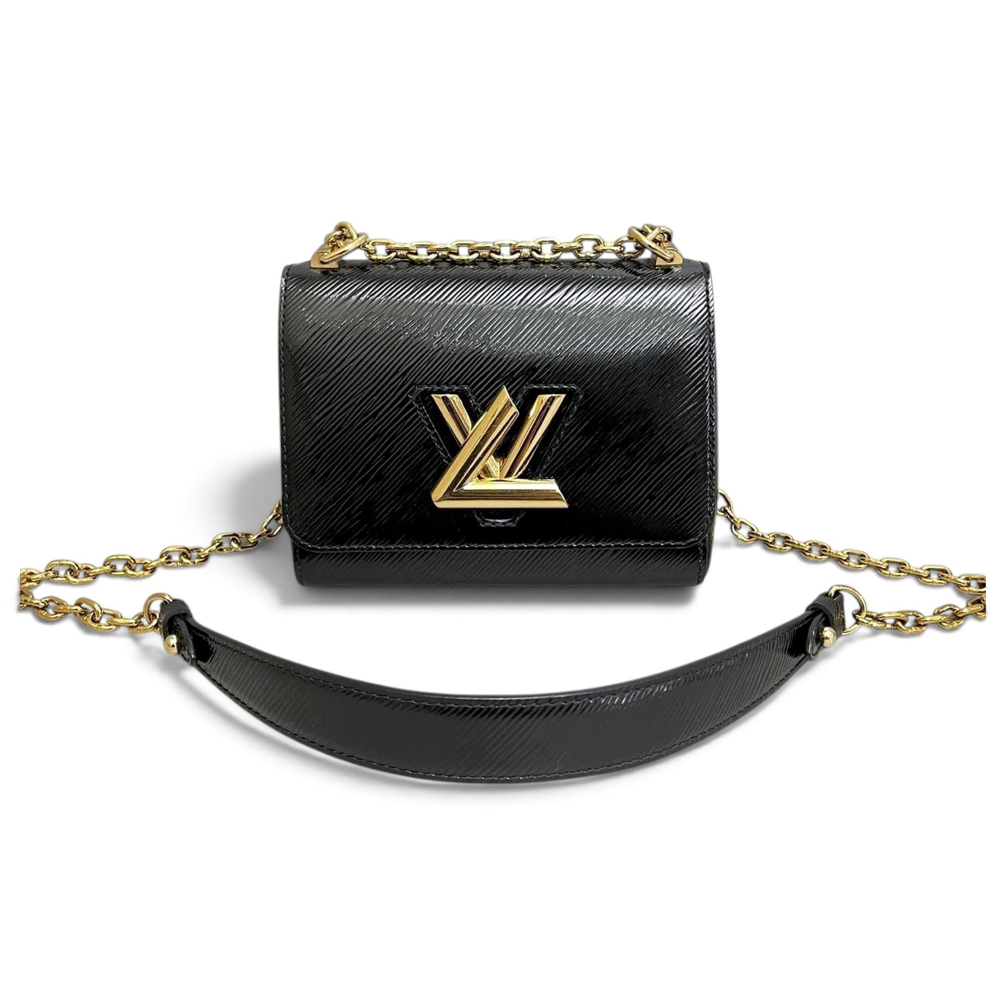 Twist leather crossbody bag