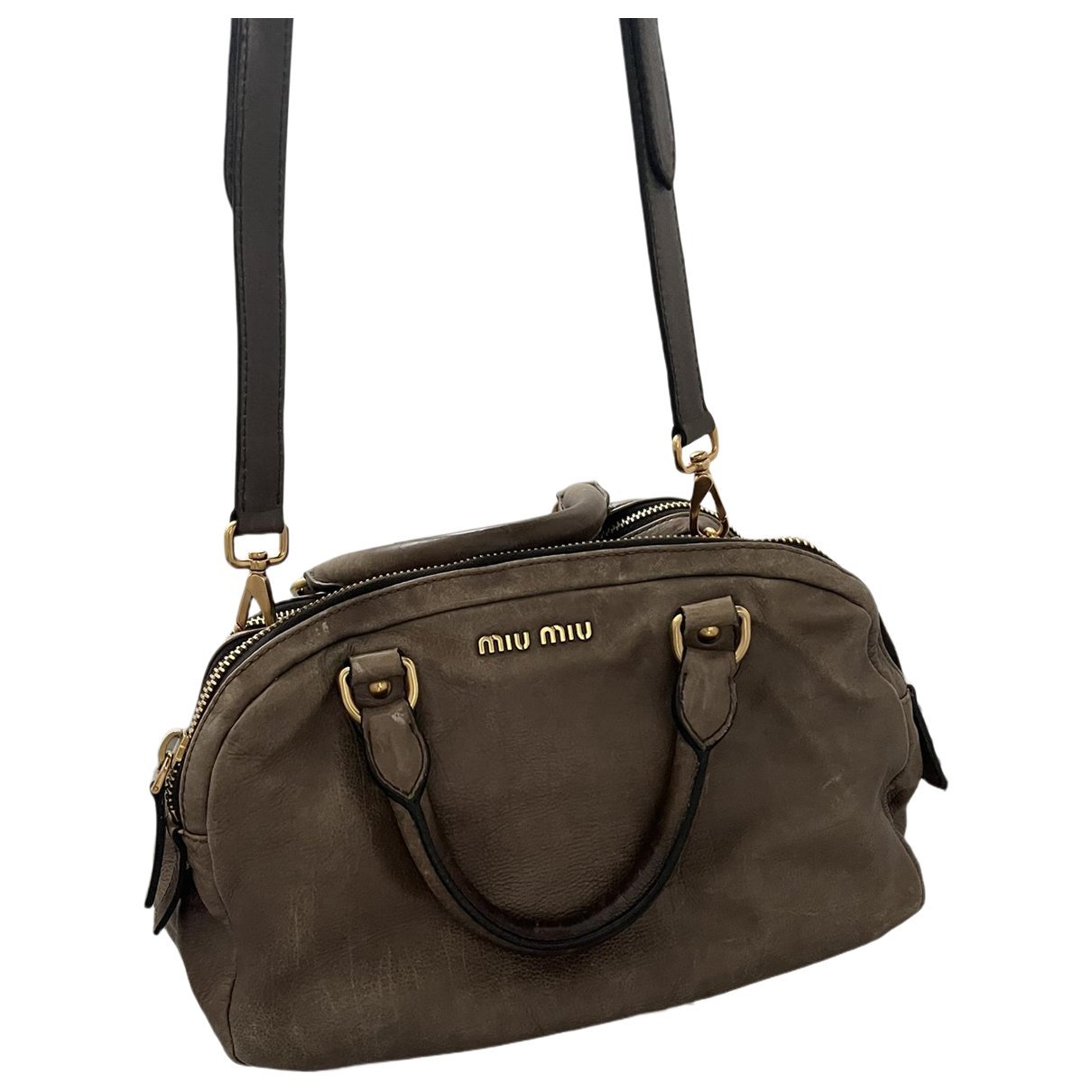 Bow bag leather handbag