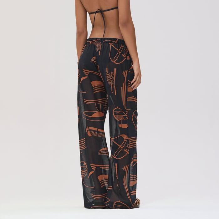 Bleu Gabier "Thalassa Tattoo" Beach Pants
