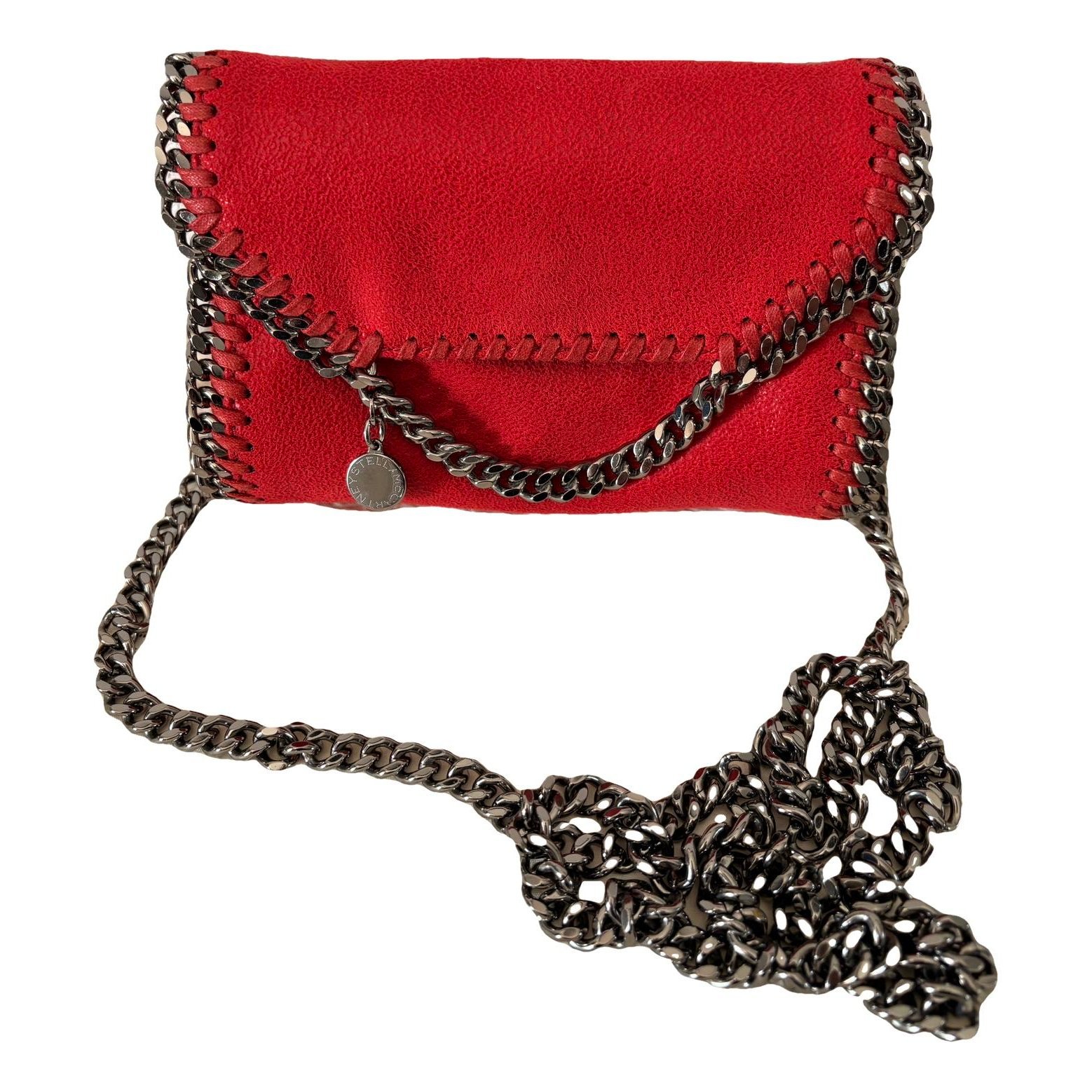 Falabella vegan leather clutch bag