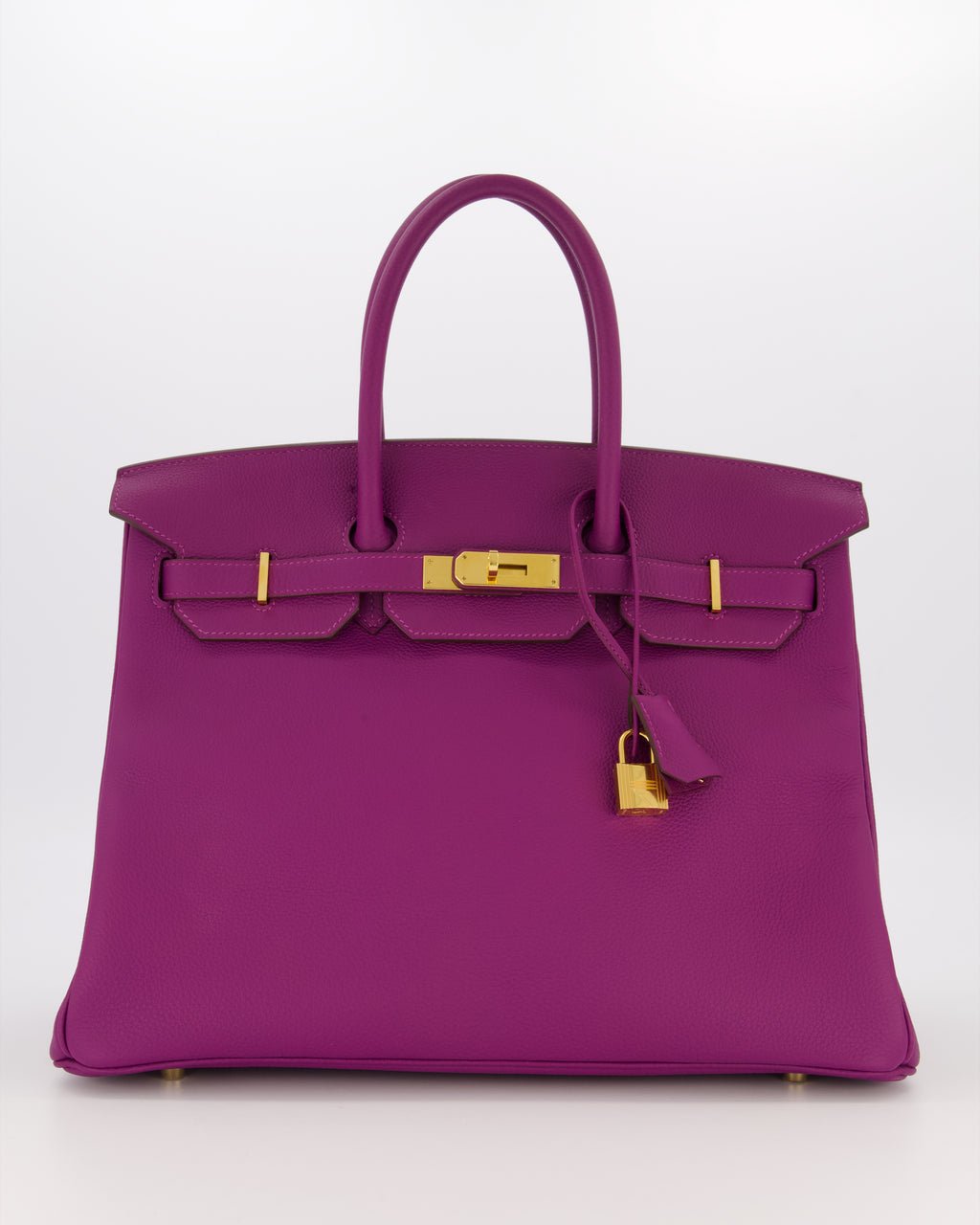 Hermes *RARE* Hermès HSS Birkin 35 Bag in Anemone Togo Leather with Gold Hardware
