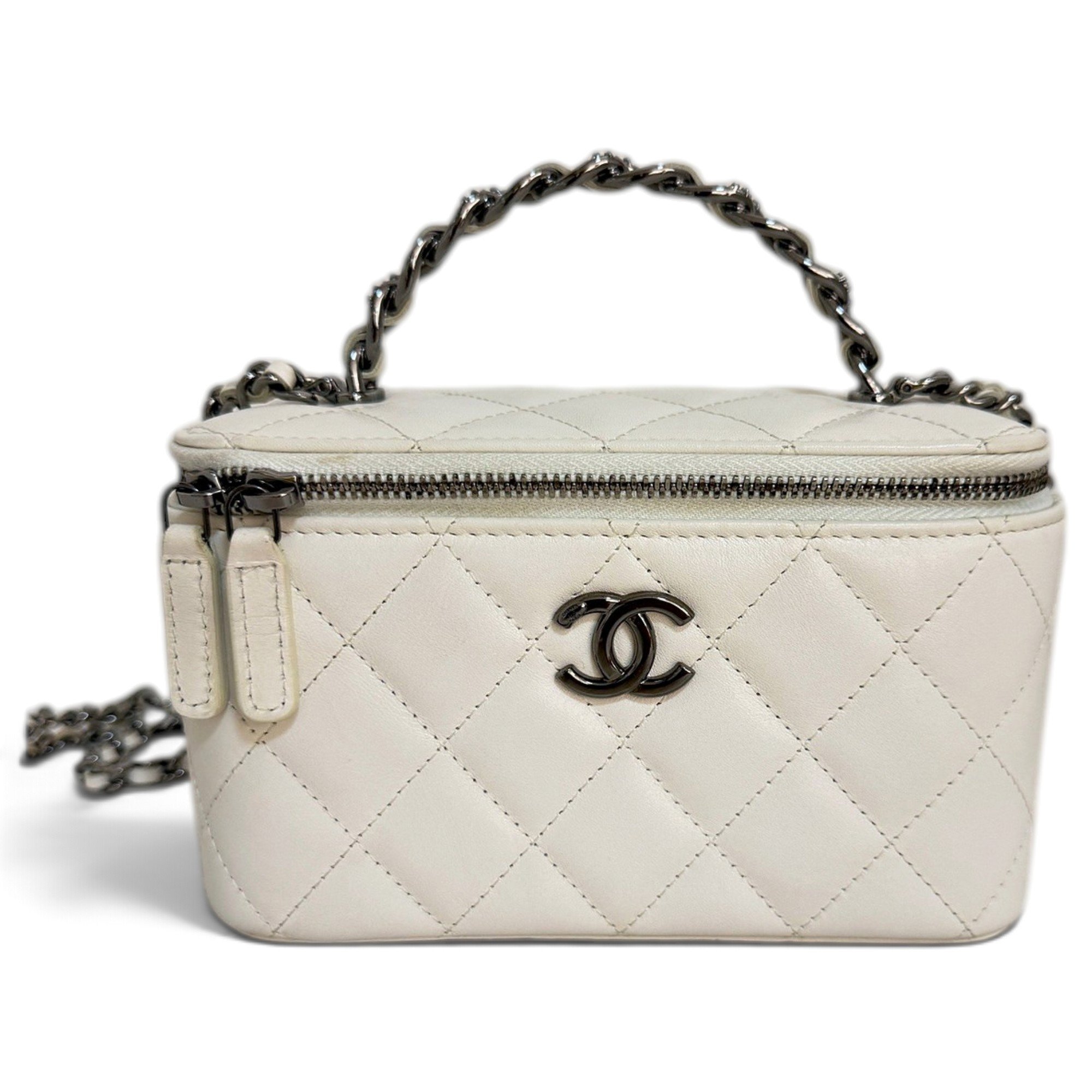 Trendy CC Vanity pony-style calfskin handbag