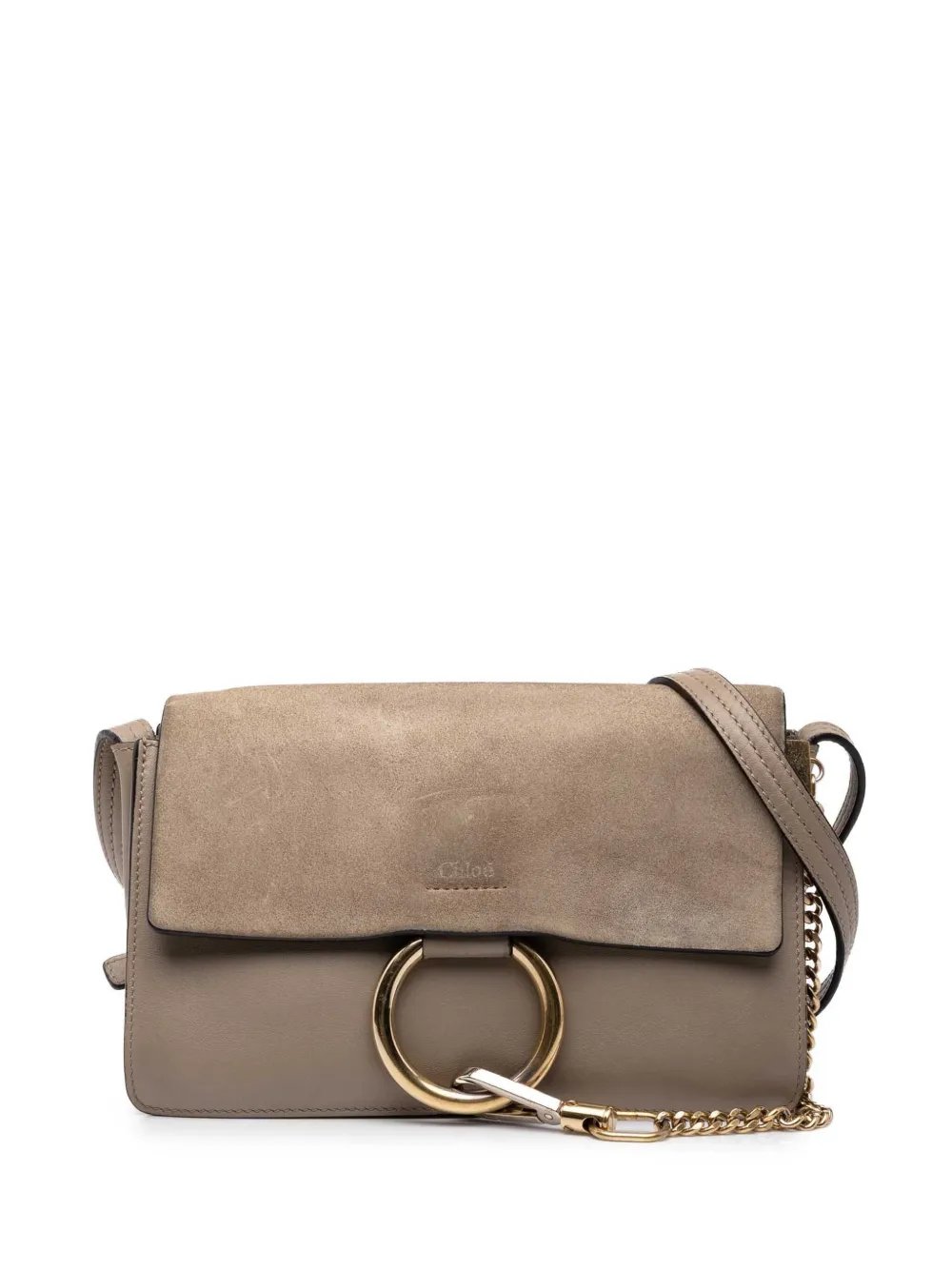 2016 Small Suede and Calfskin Faye crossbody bag