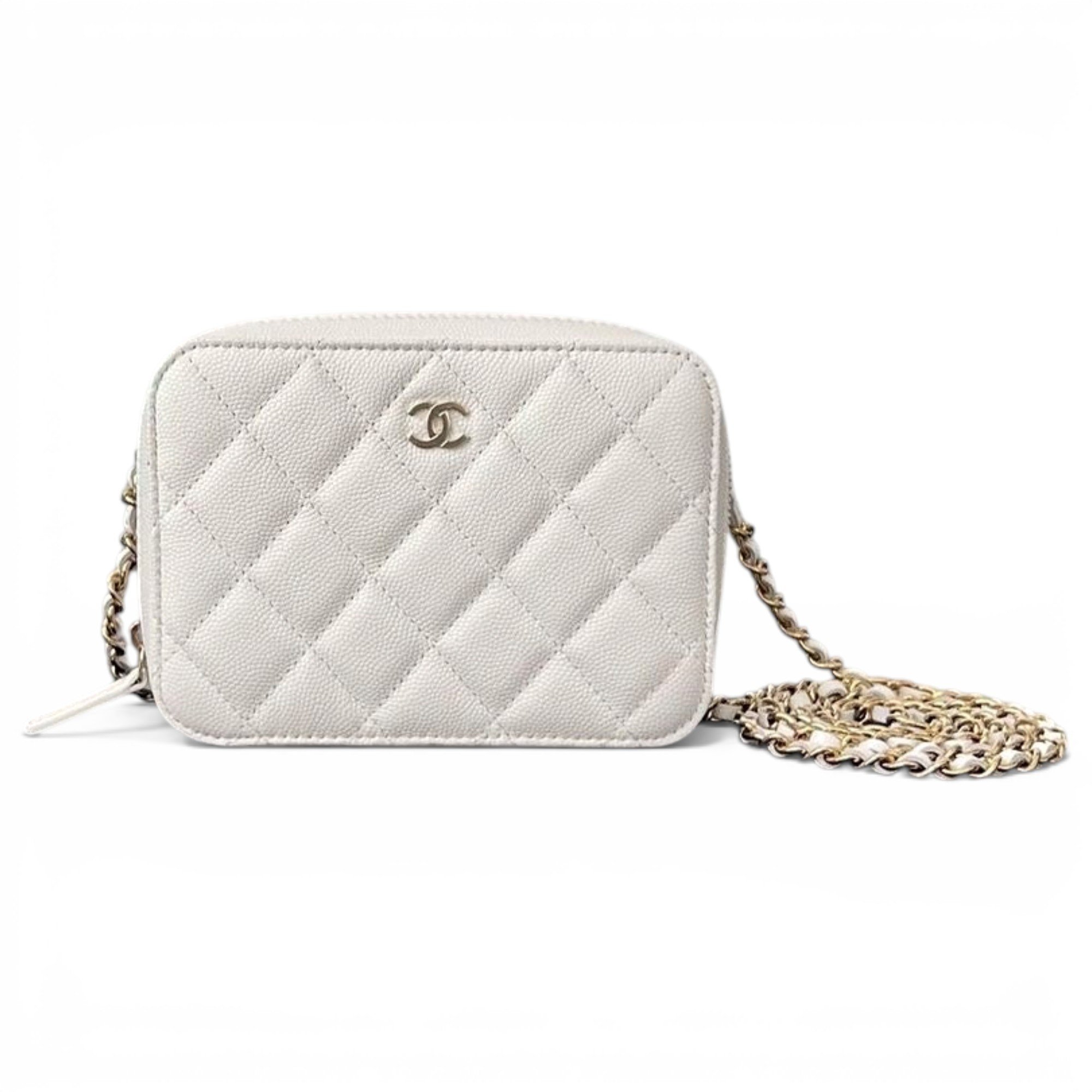 Vanity leather handbag