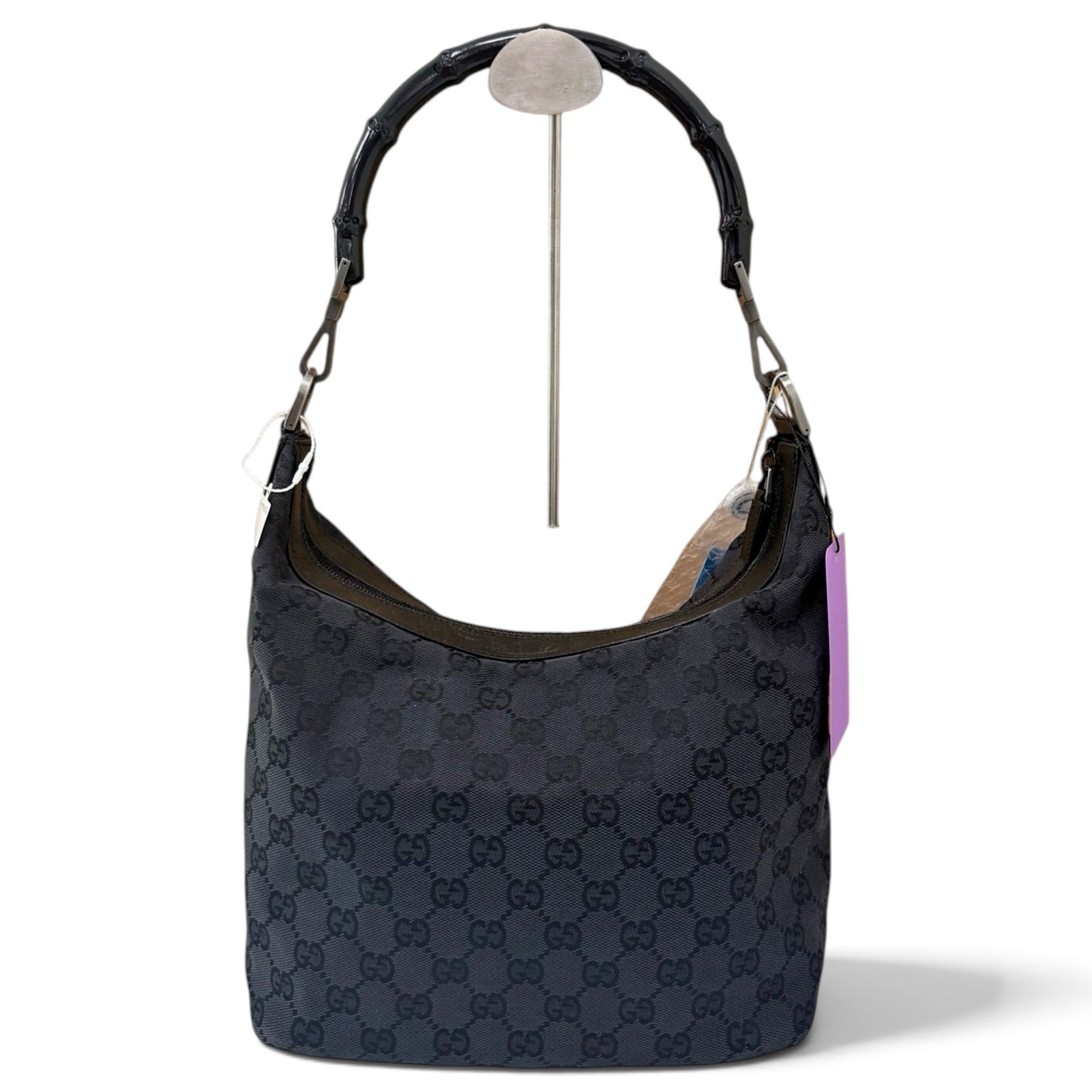 Vintage Bamboo Hobo cloth handbag