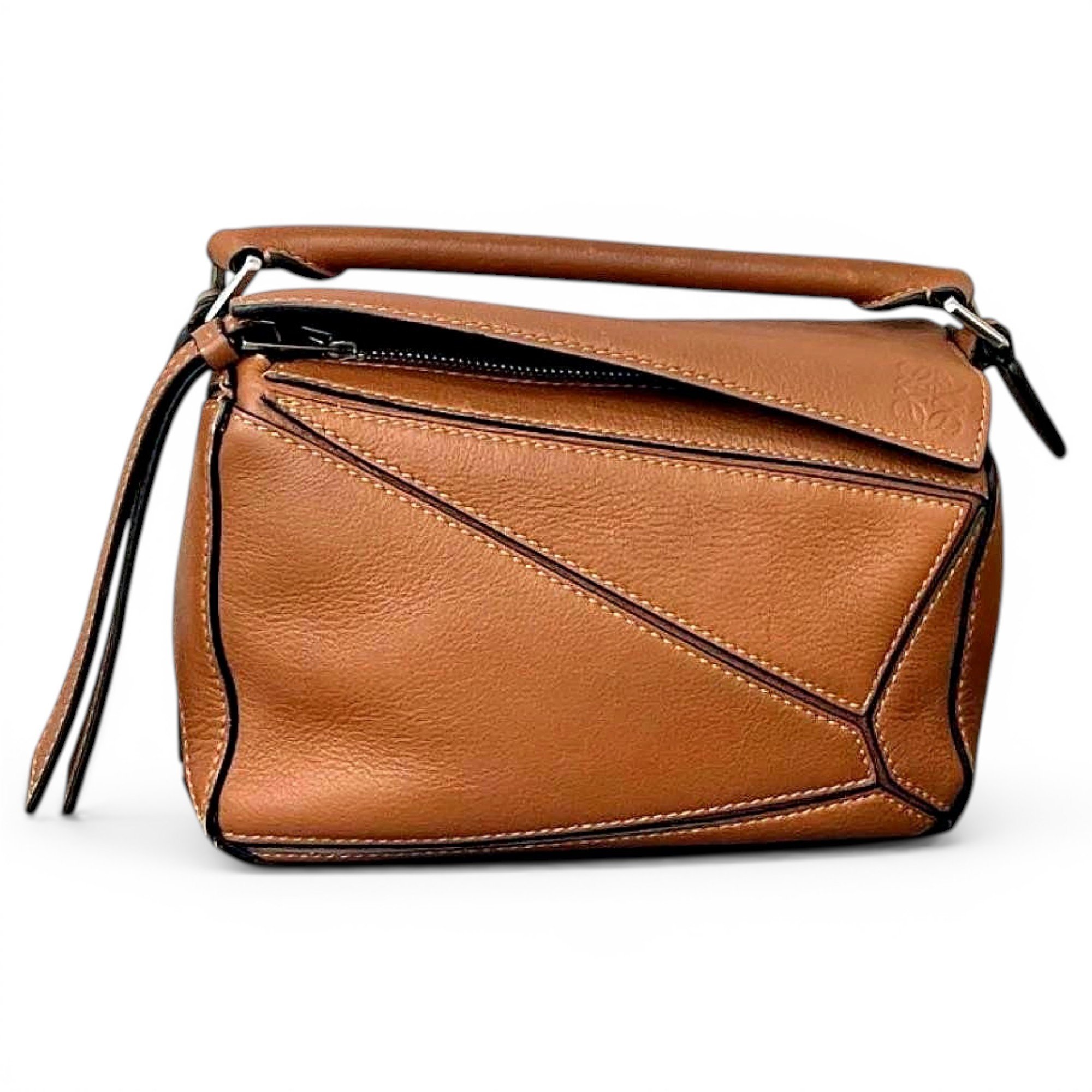 Puzzle leather mini bag