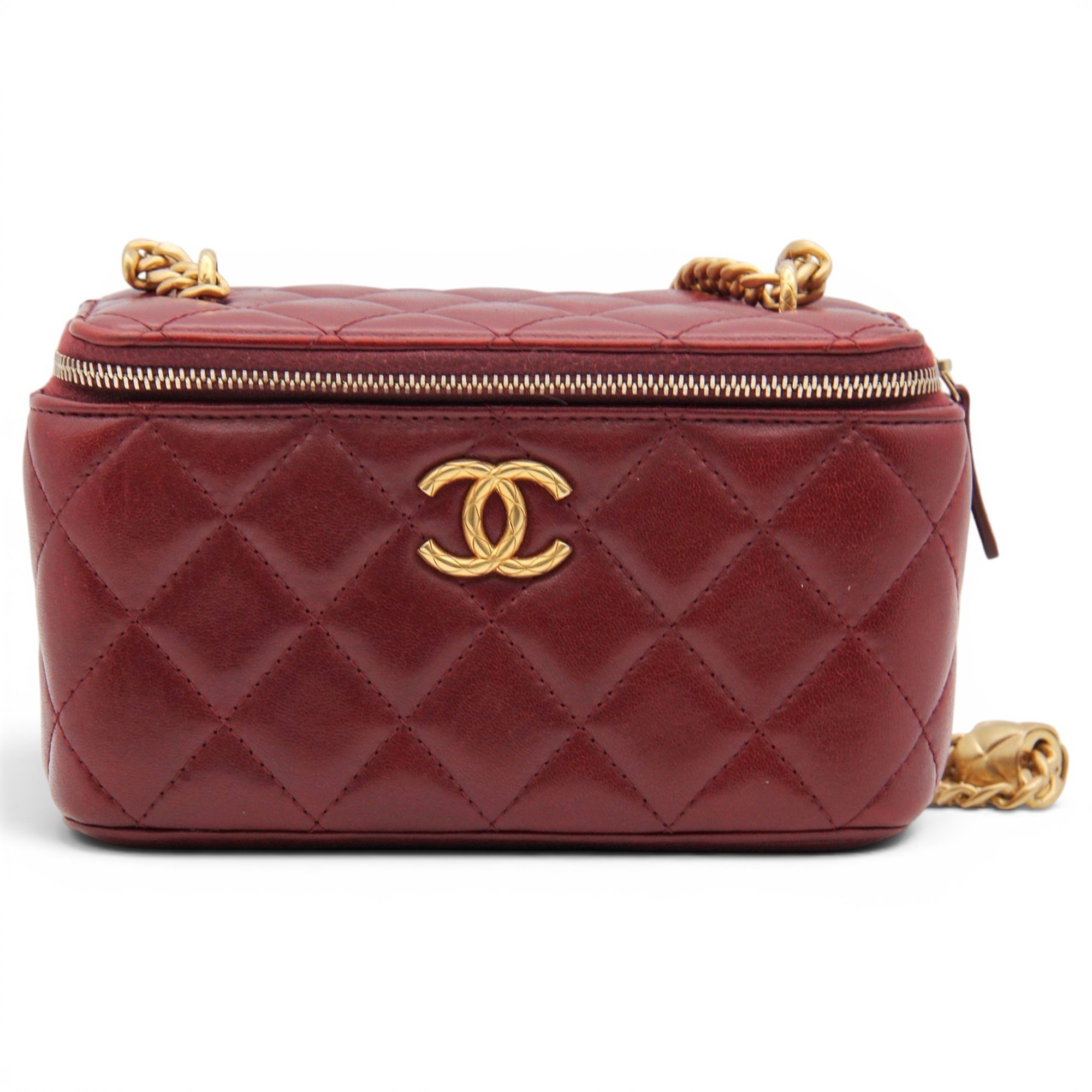 Trendy CC Vanity leather handbag