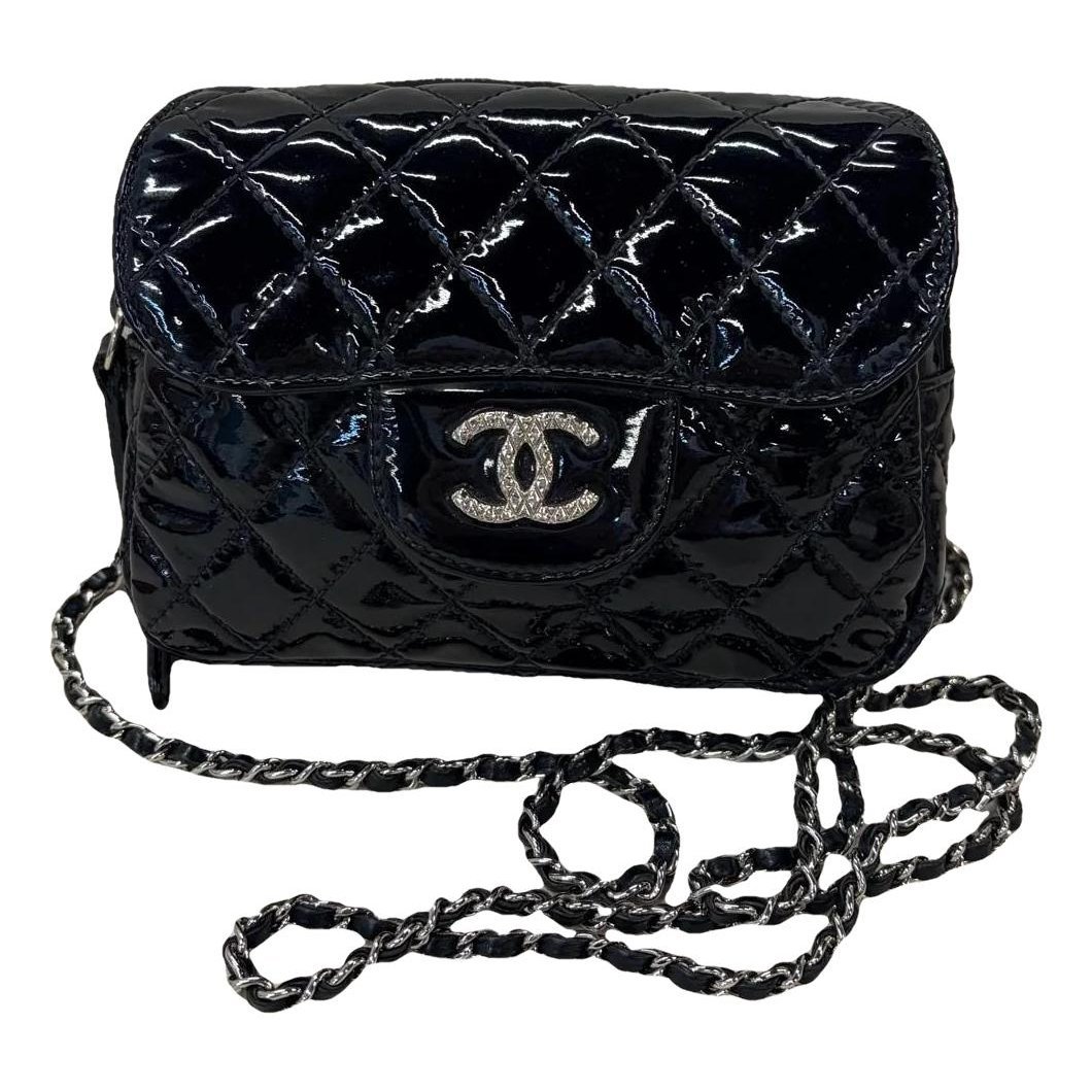 Patent leather crossbody bag