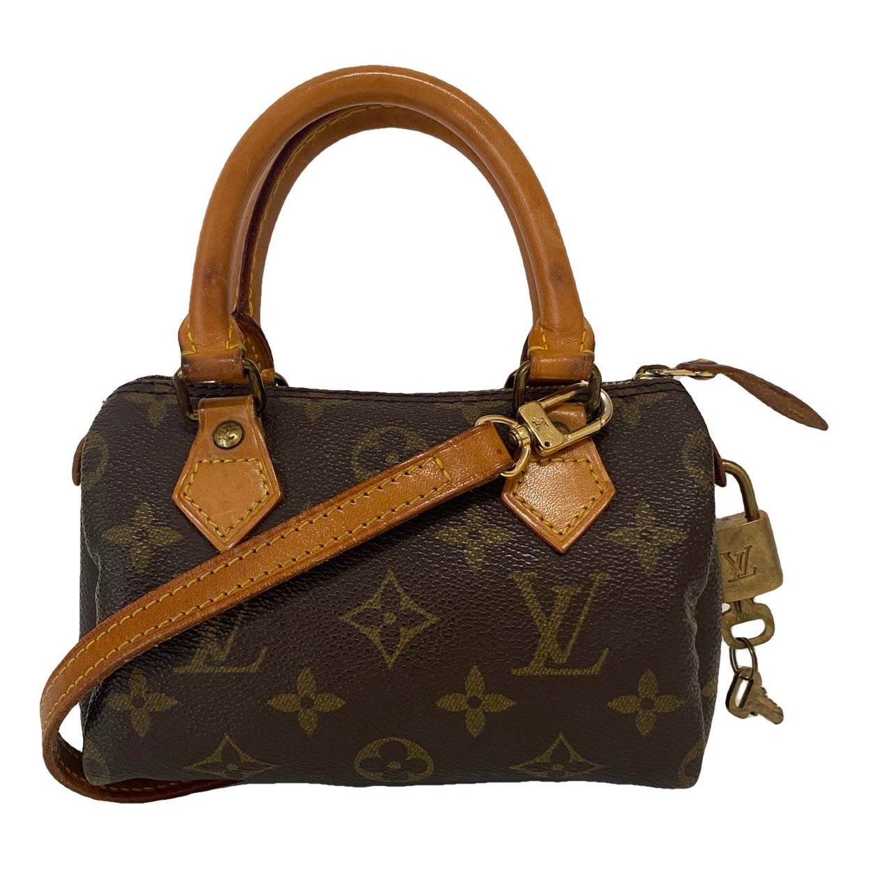 Nano Speedy / Mini HL leather crossbody bag
