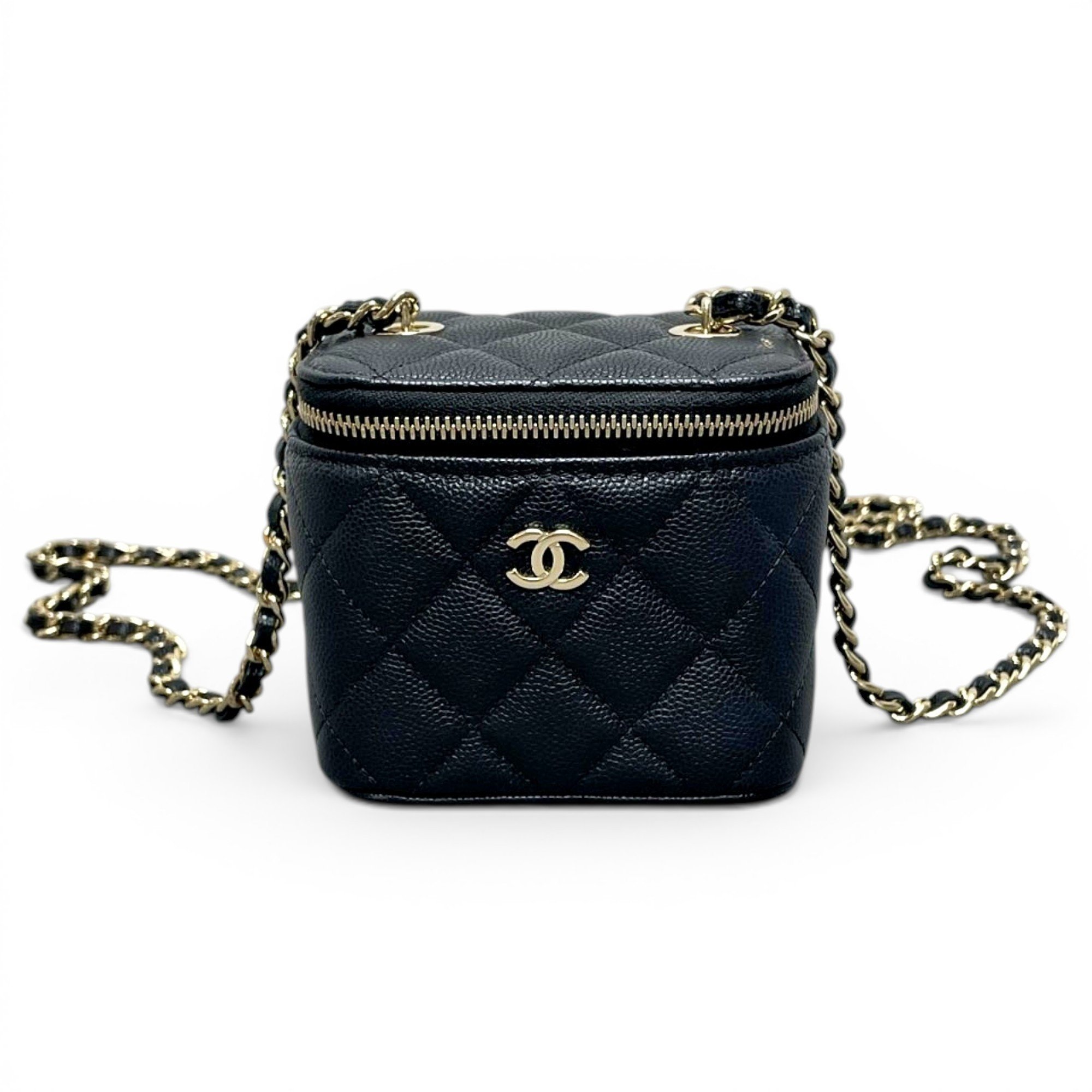 Trendy CC Vanity leather handbag