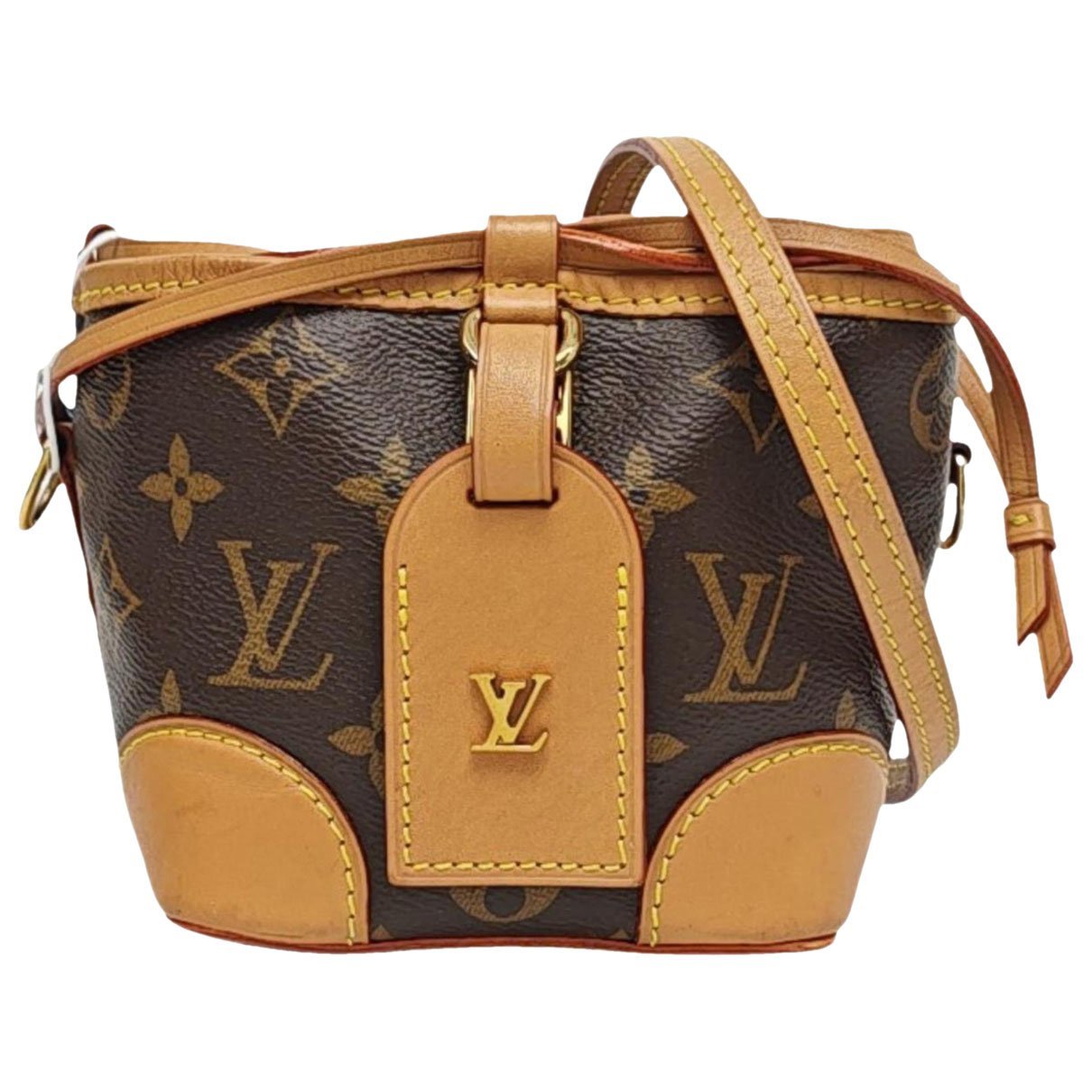 Nano Noé leather crossbody bag