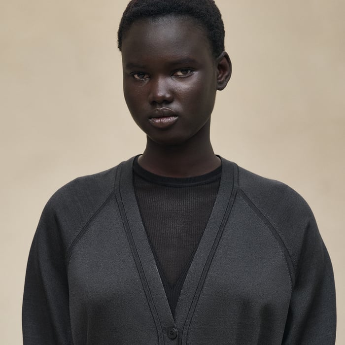 Noir Long Cardigan