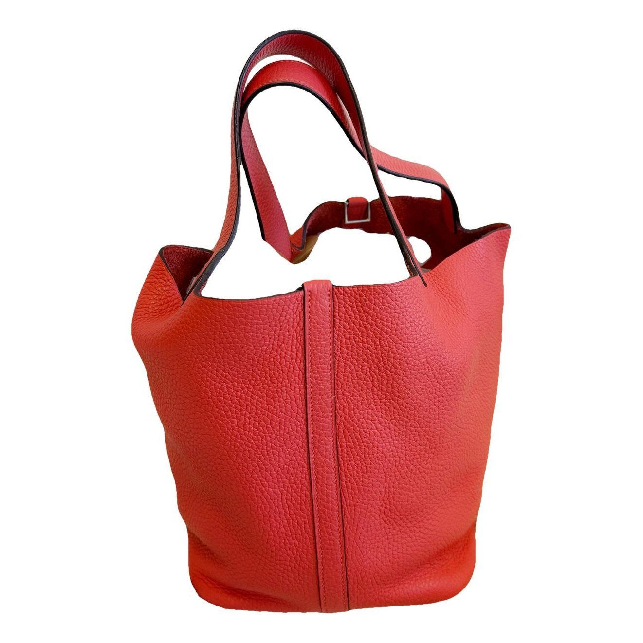 Picotin leather tote