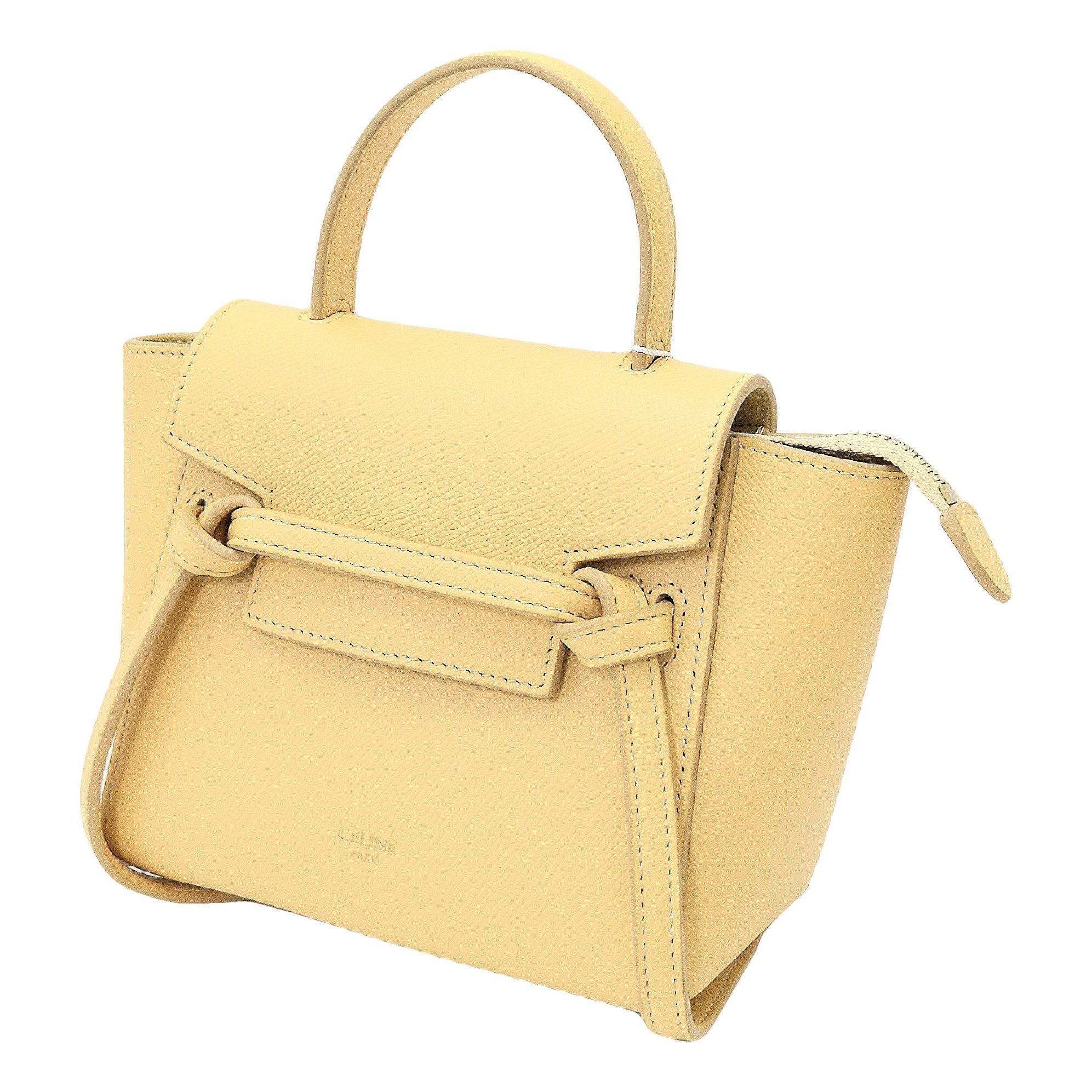 Belt leather handbag