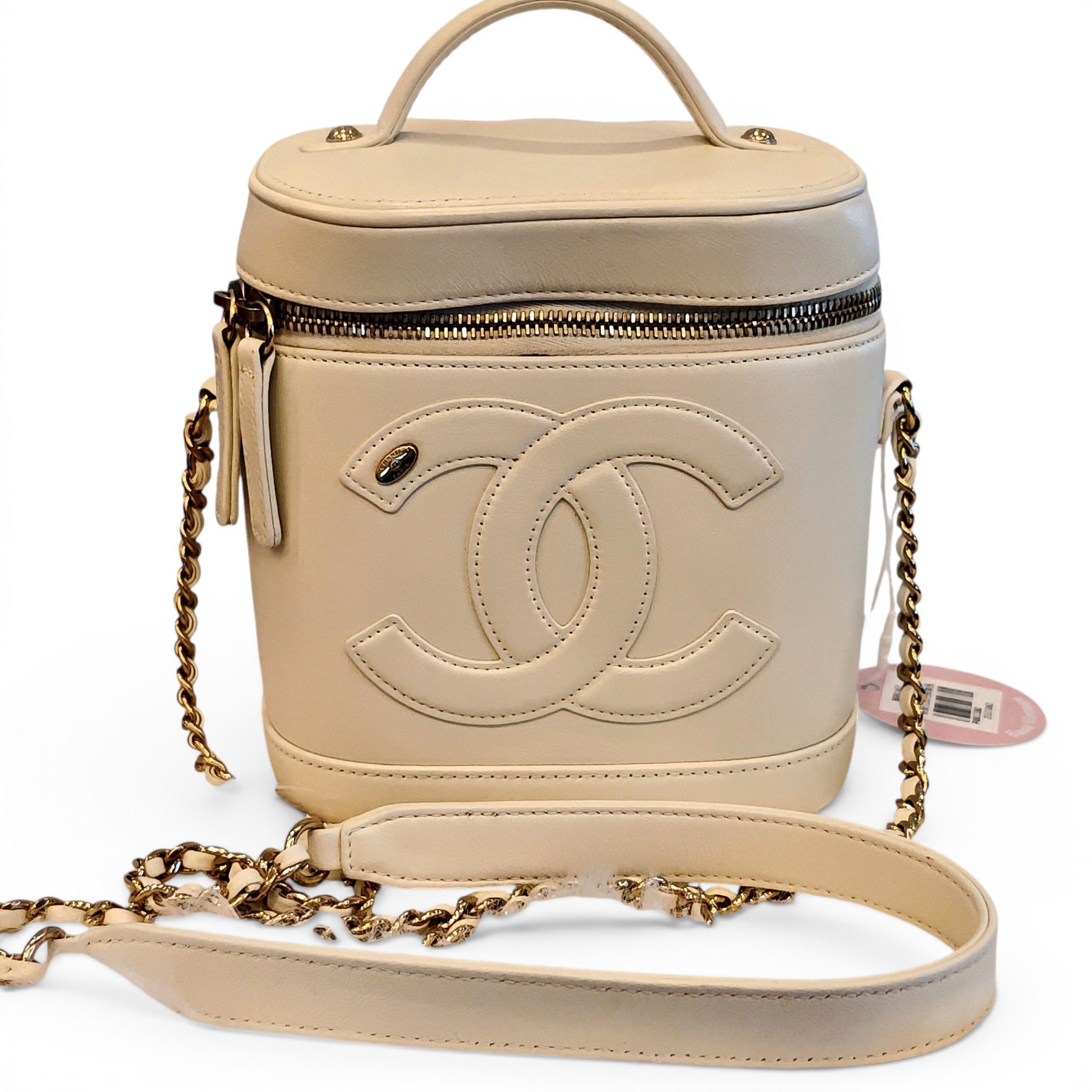 Trendy CC Vanity leather handbag