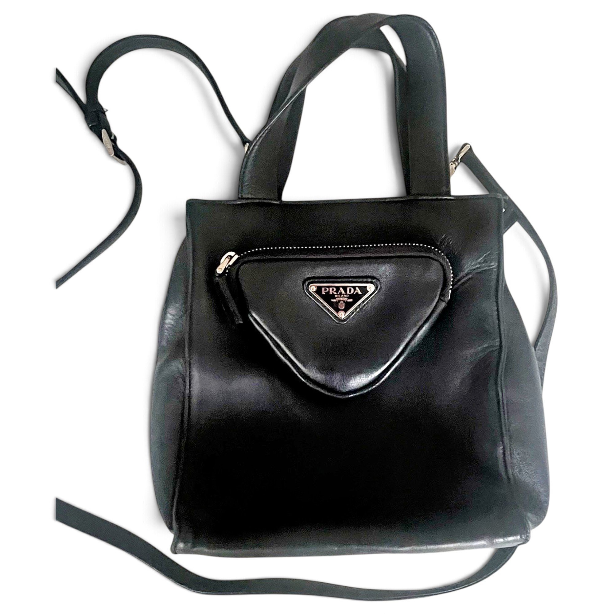 Leather backpack