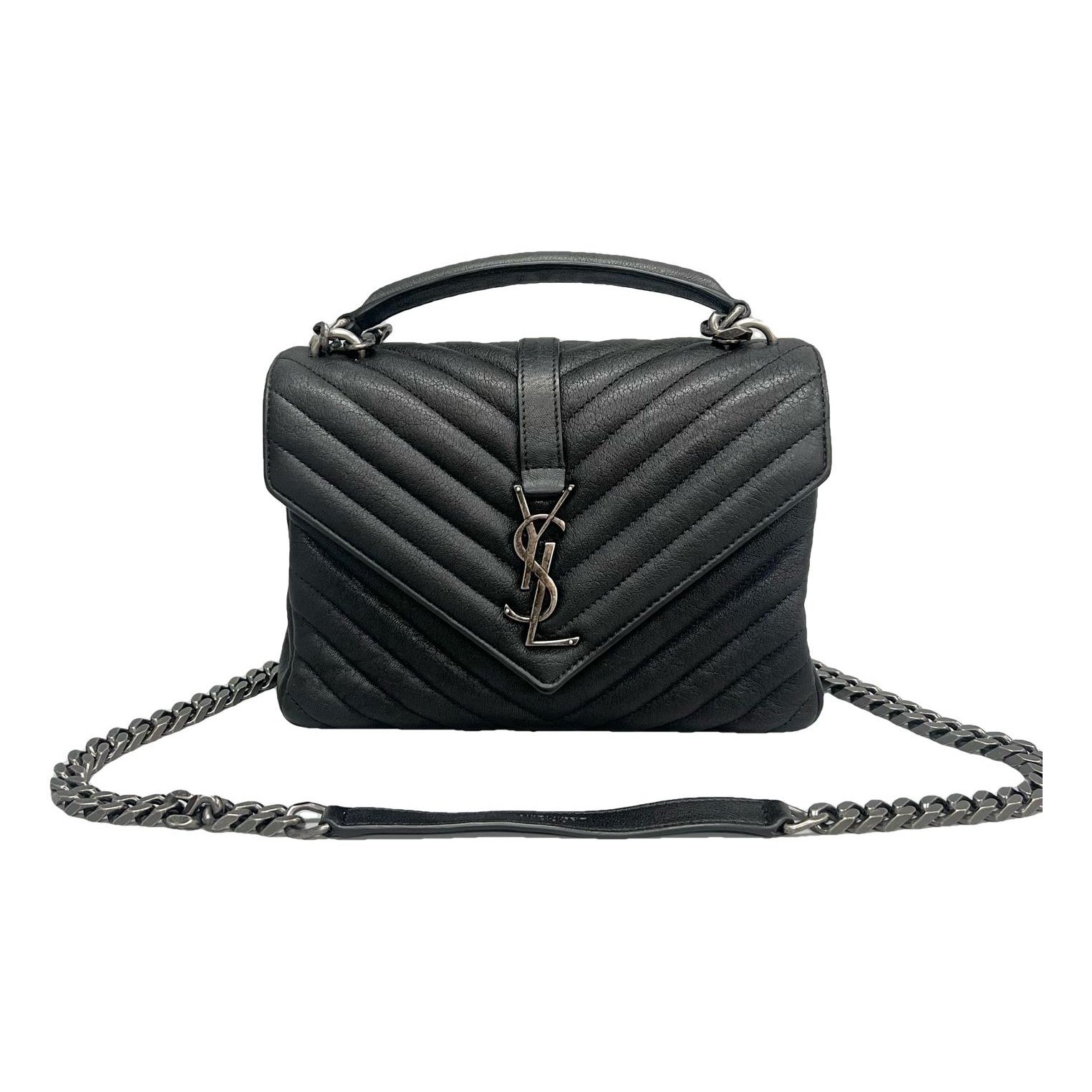 Collége monogramme leather handbag