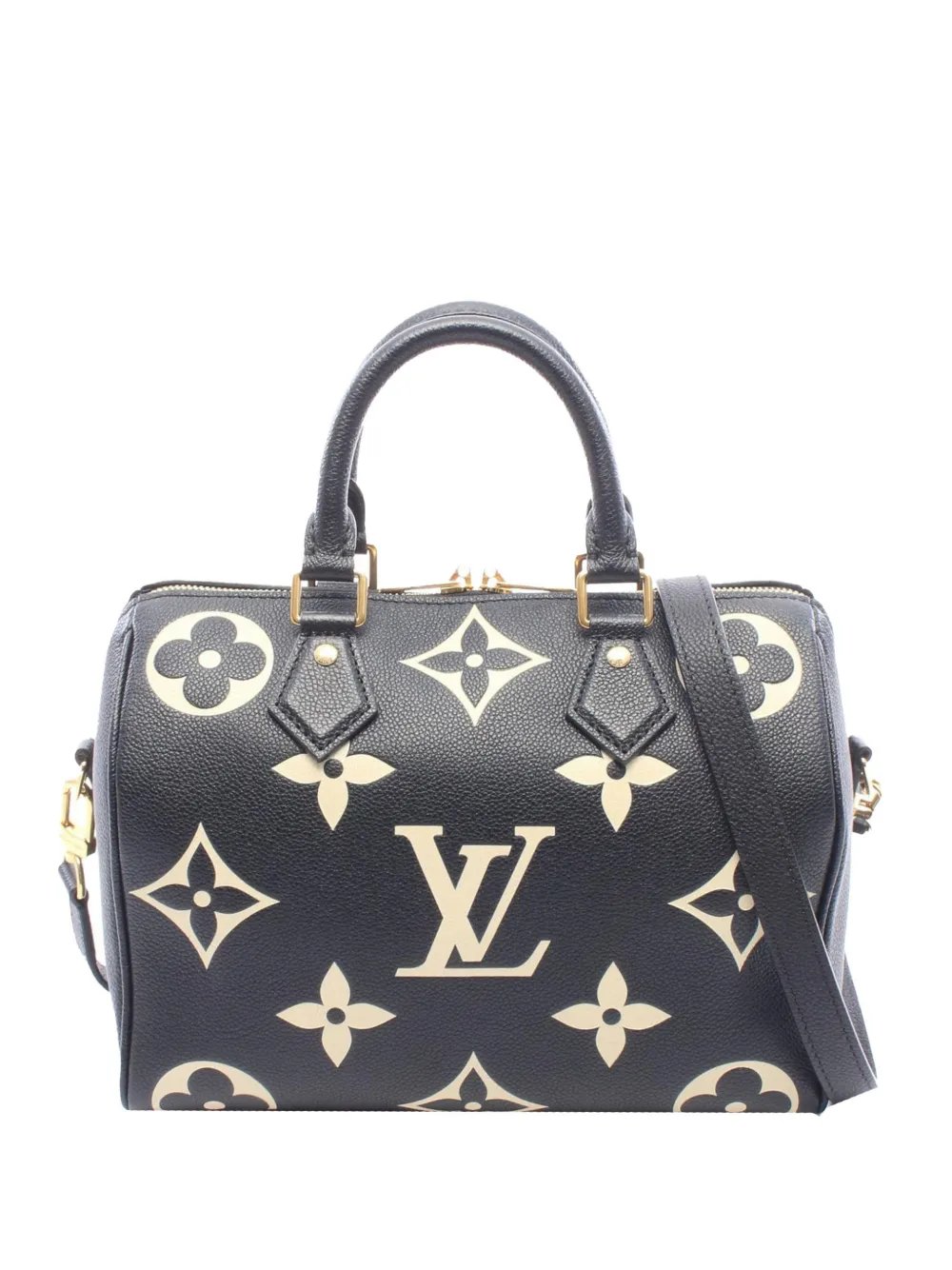 2000-2026 Bicolor Monogram Empreinte Giant Speedy Bandouliere 25 satchel