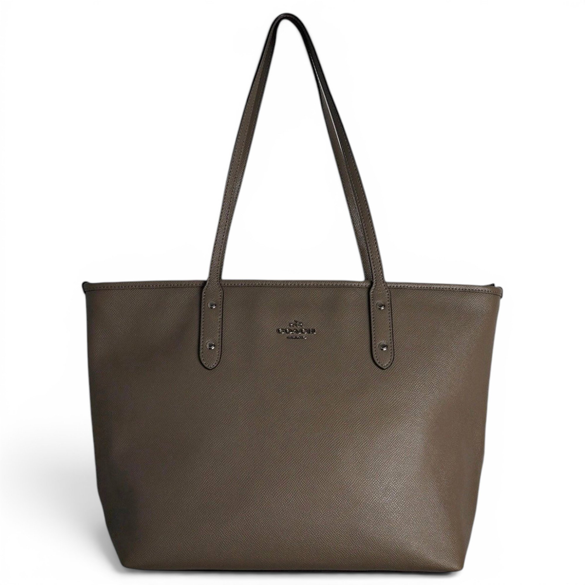 CITY ZIP TOTE leather tote