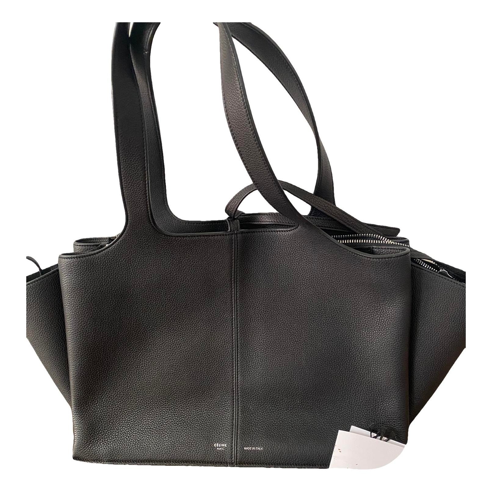 Tri-Fold leather tote