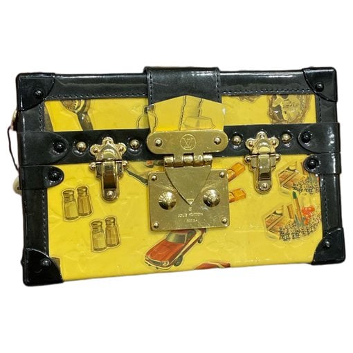Petite Malle patent leather handbag