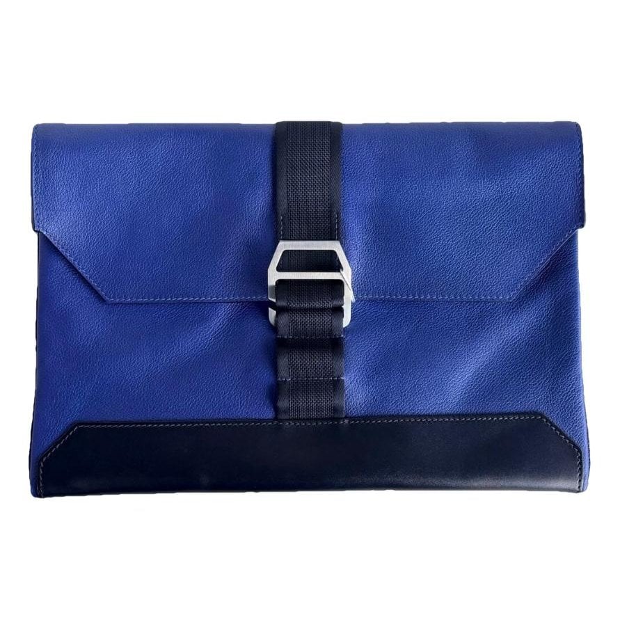 Leather clutch bag