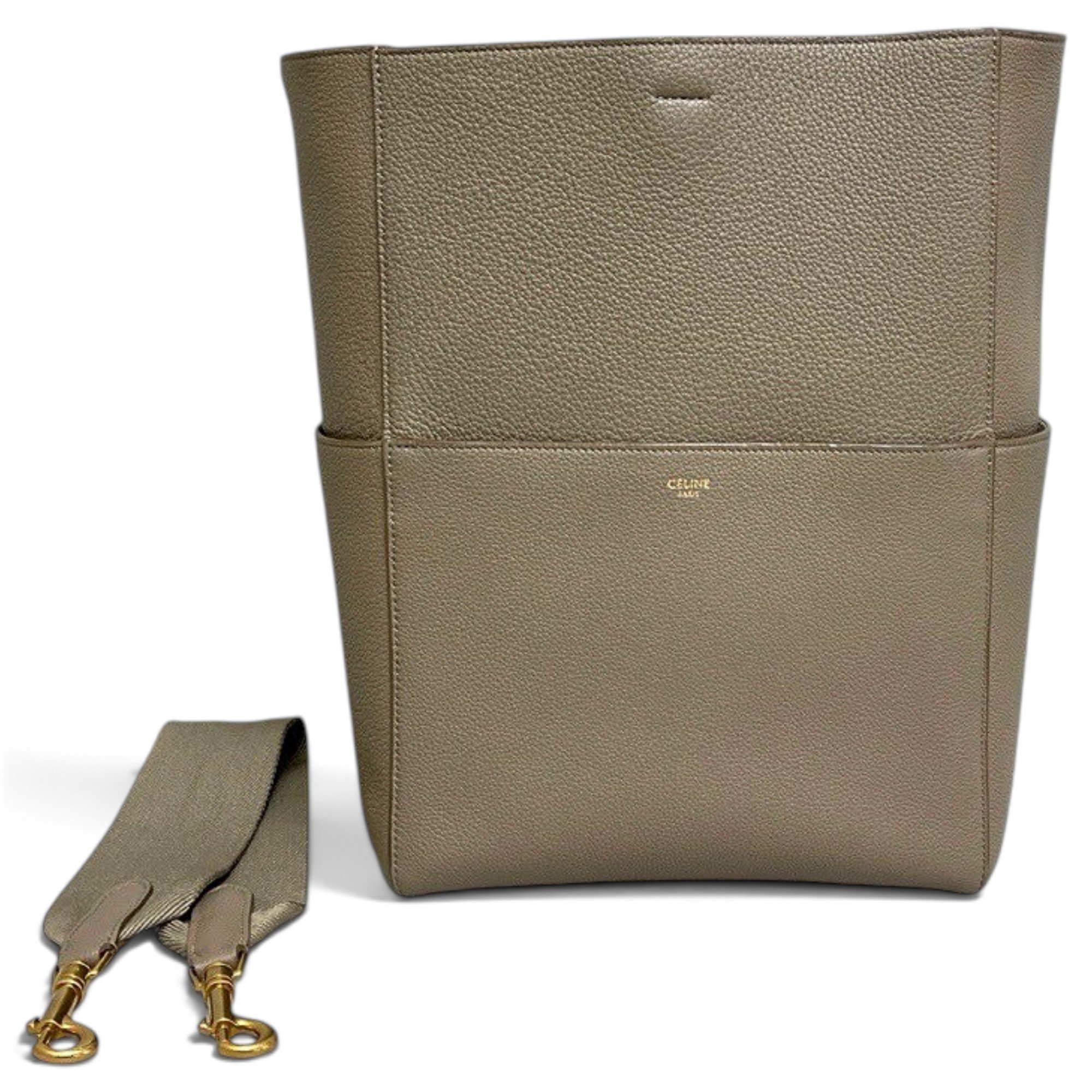 Seau Sangle leather tote