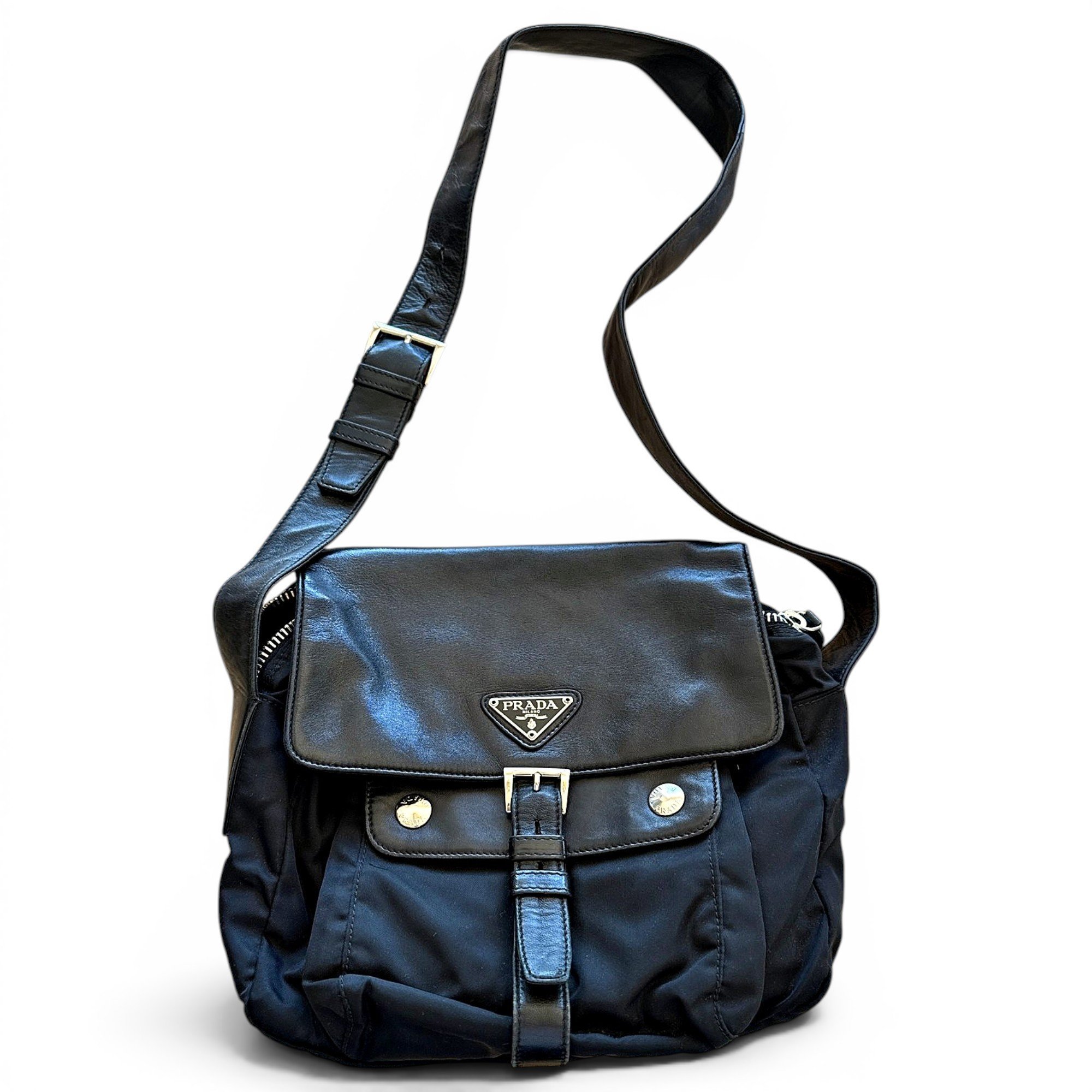 Leather crossbody bag