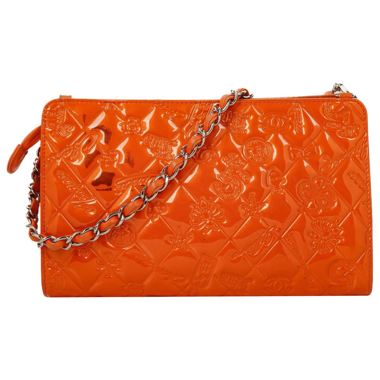 Patent leather handbag