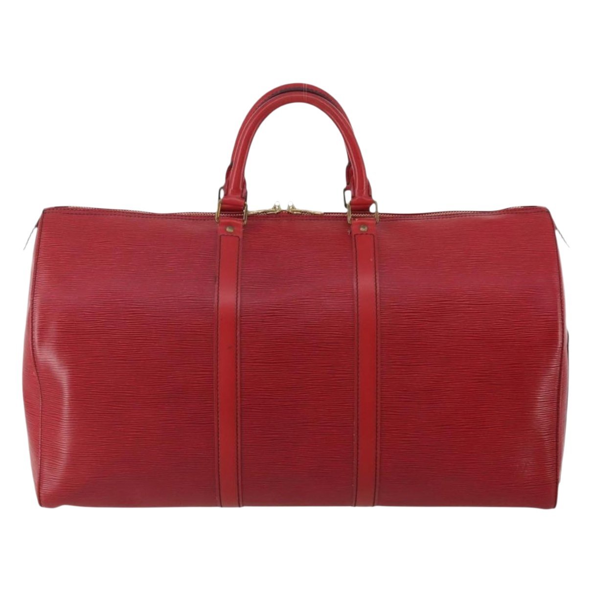 Keepall leather travel bag