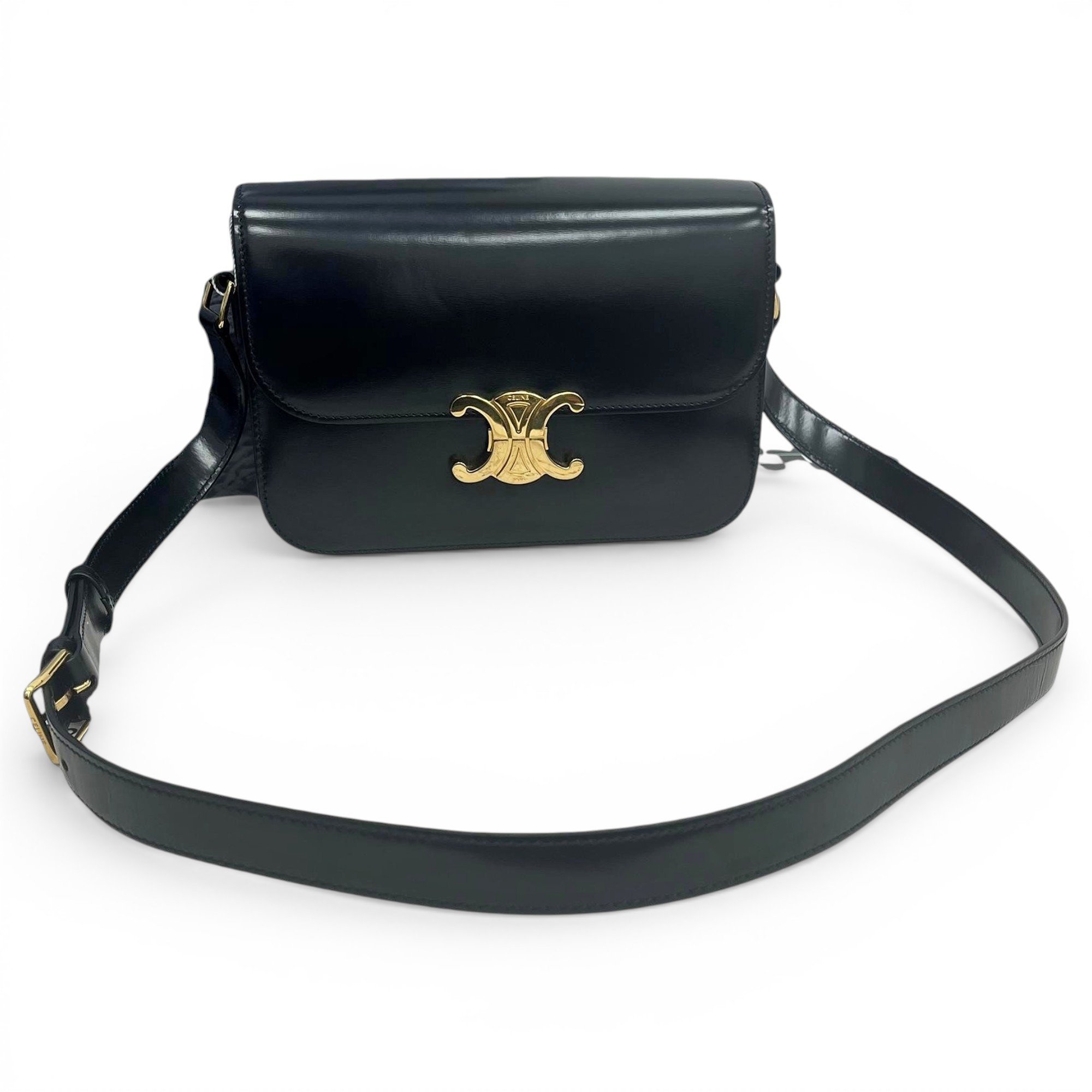 Triomphe leather handbag