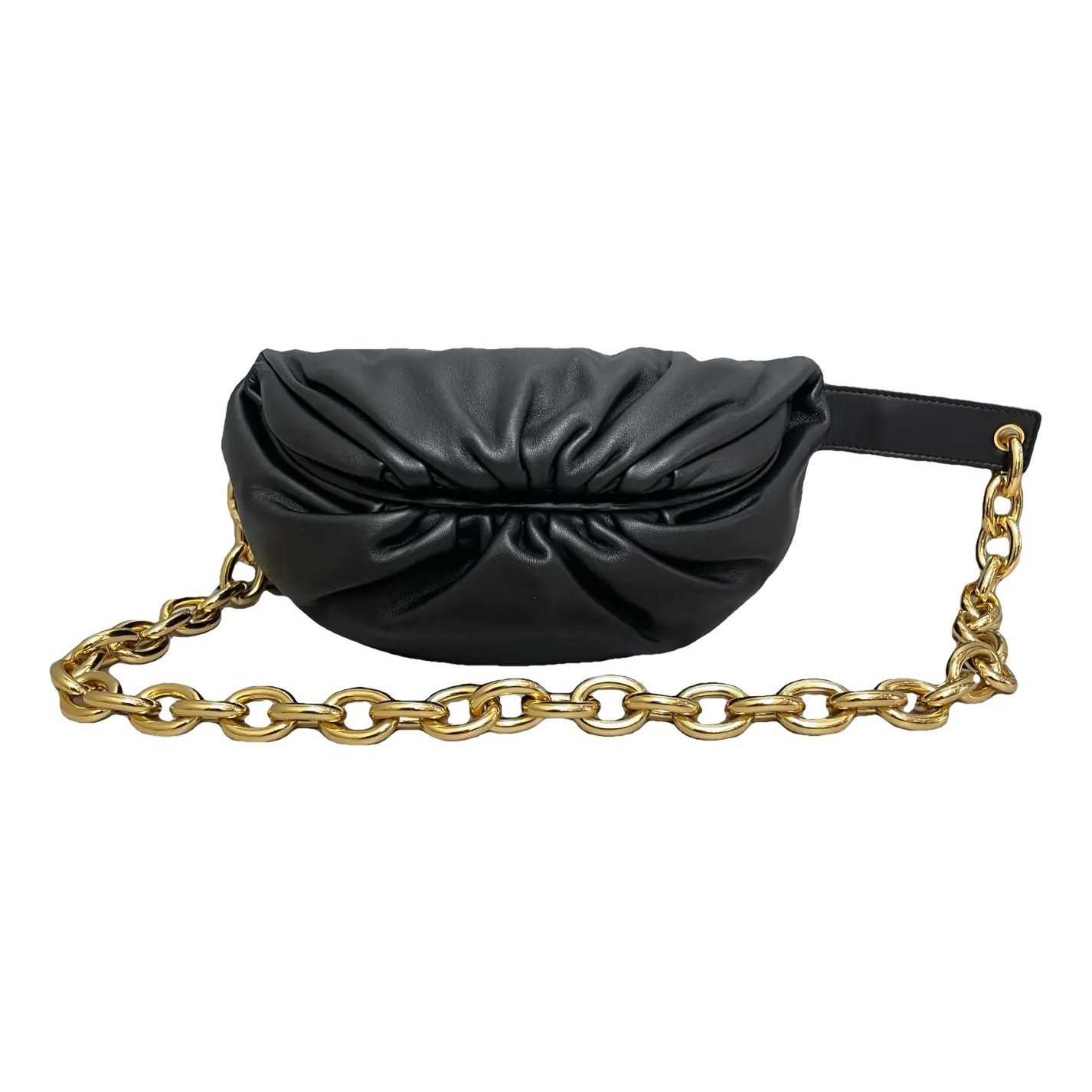 Chain Pouch leather handbag