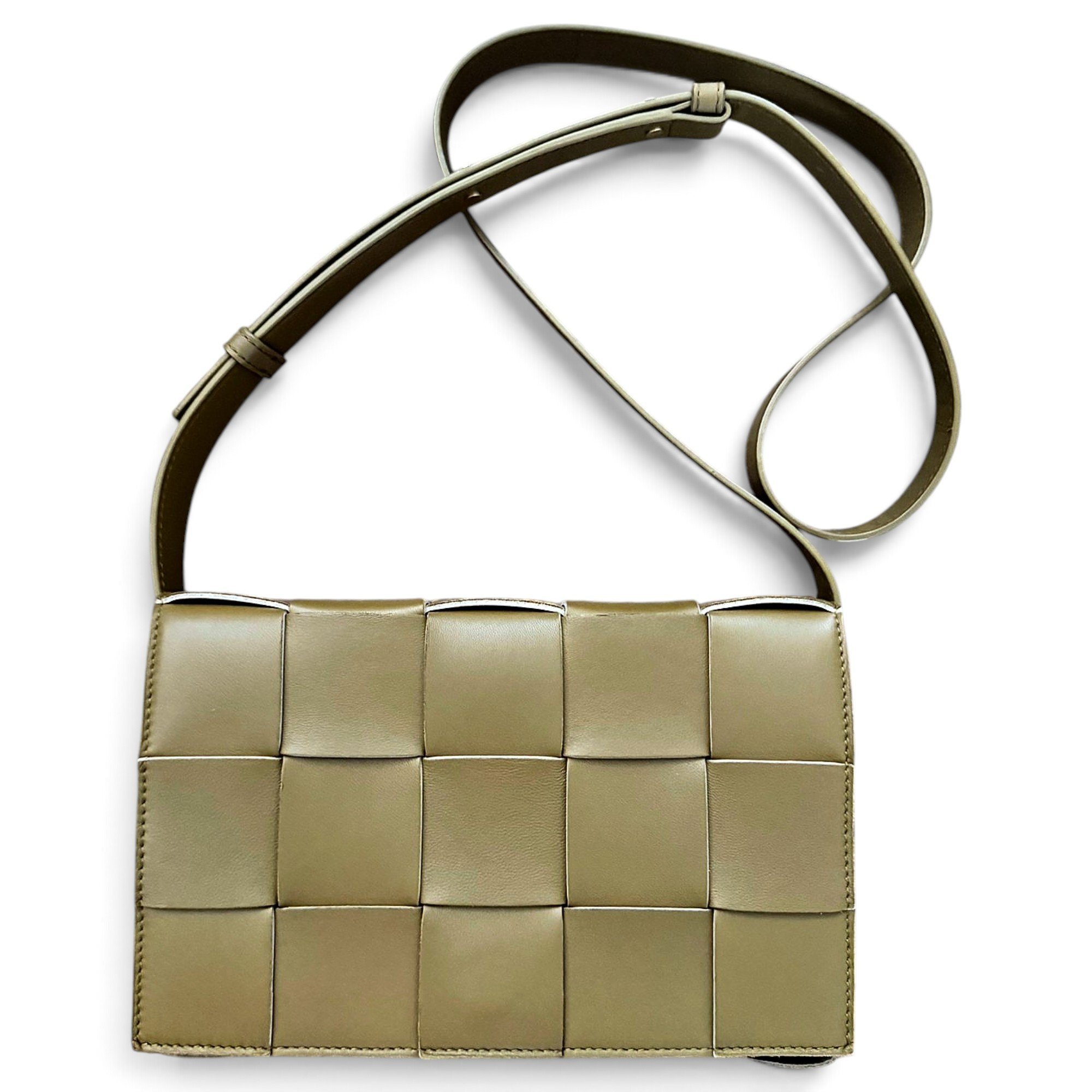 Cassette leather crossbody bag