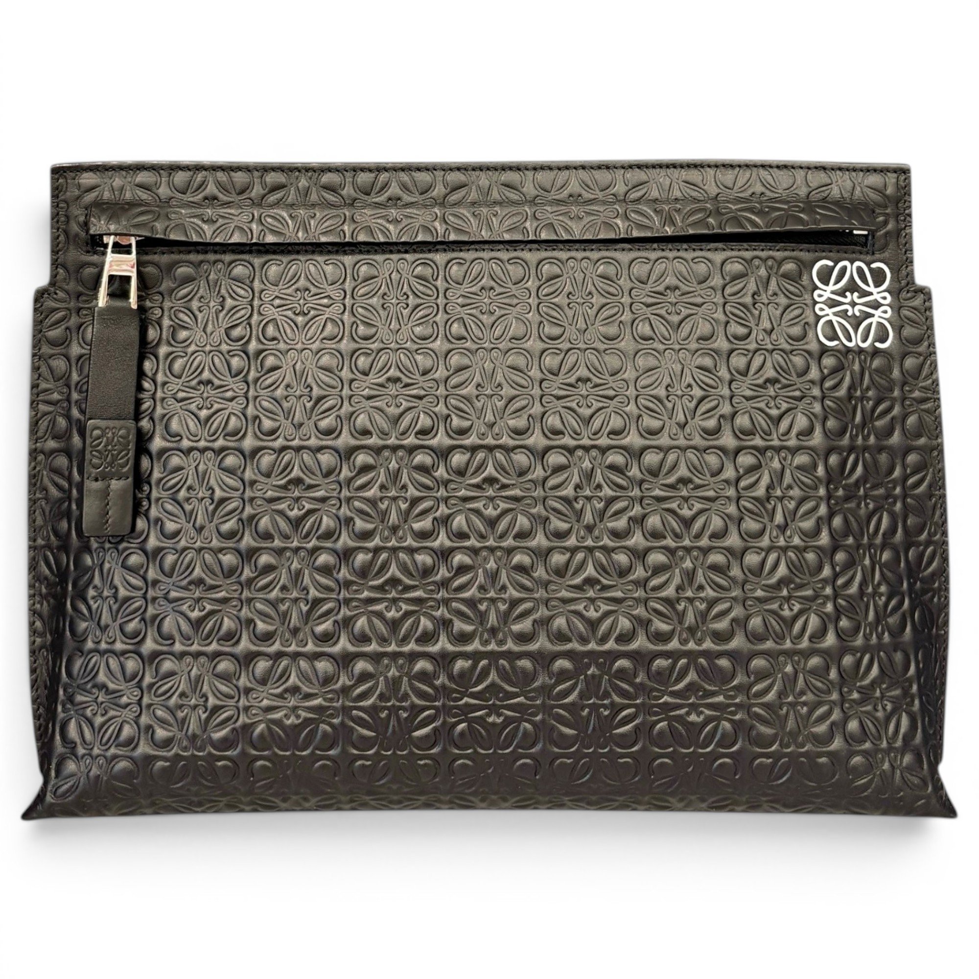 T Pouch pony-style calfskin clutch bag