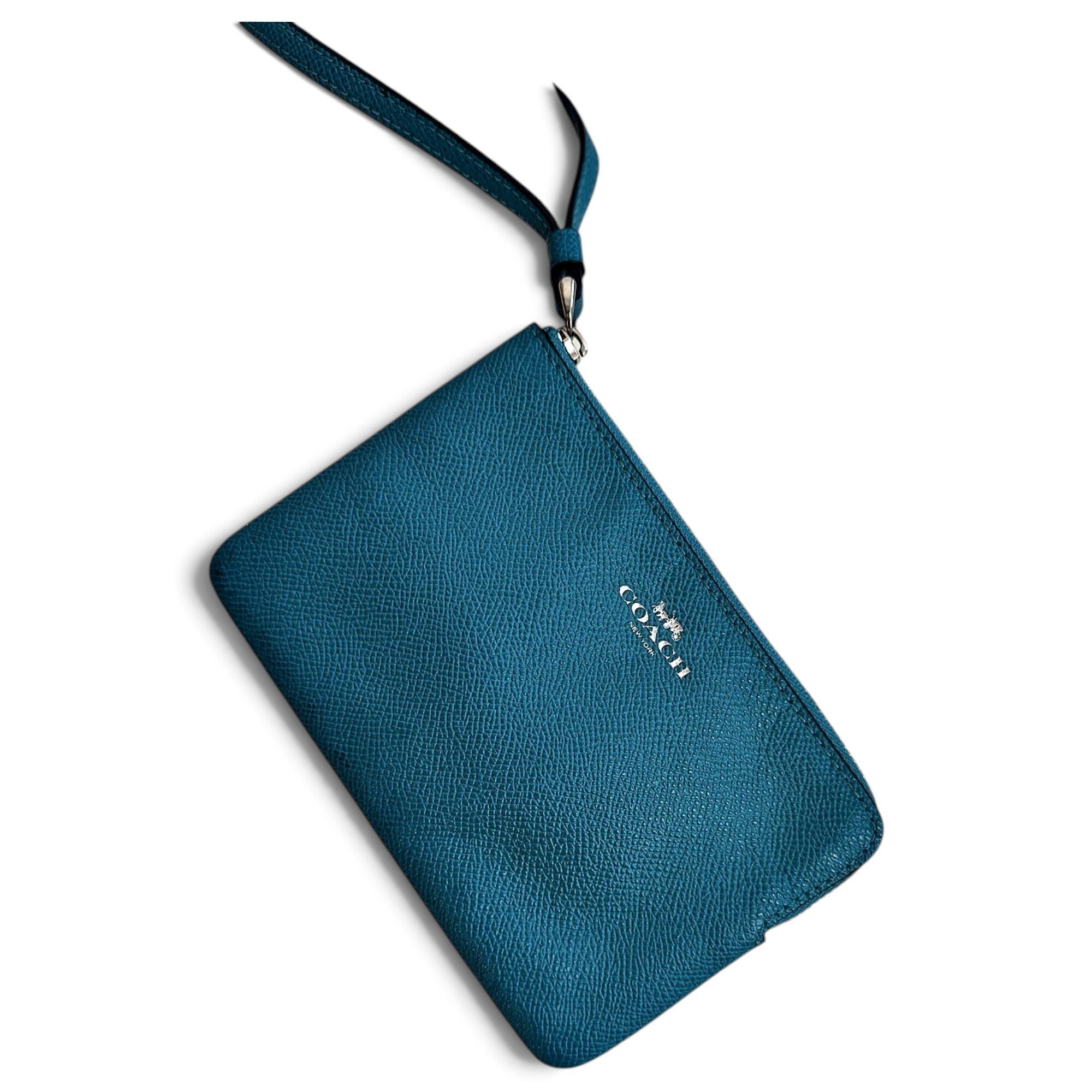 Leather clutch bag