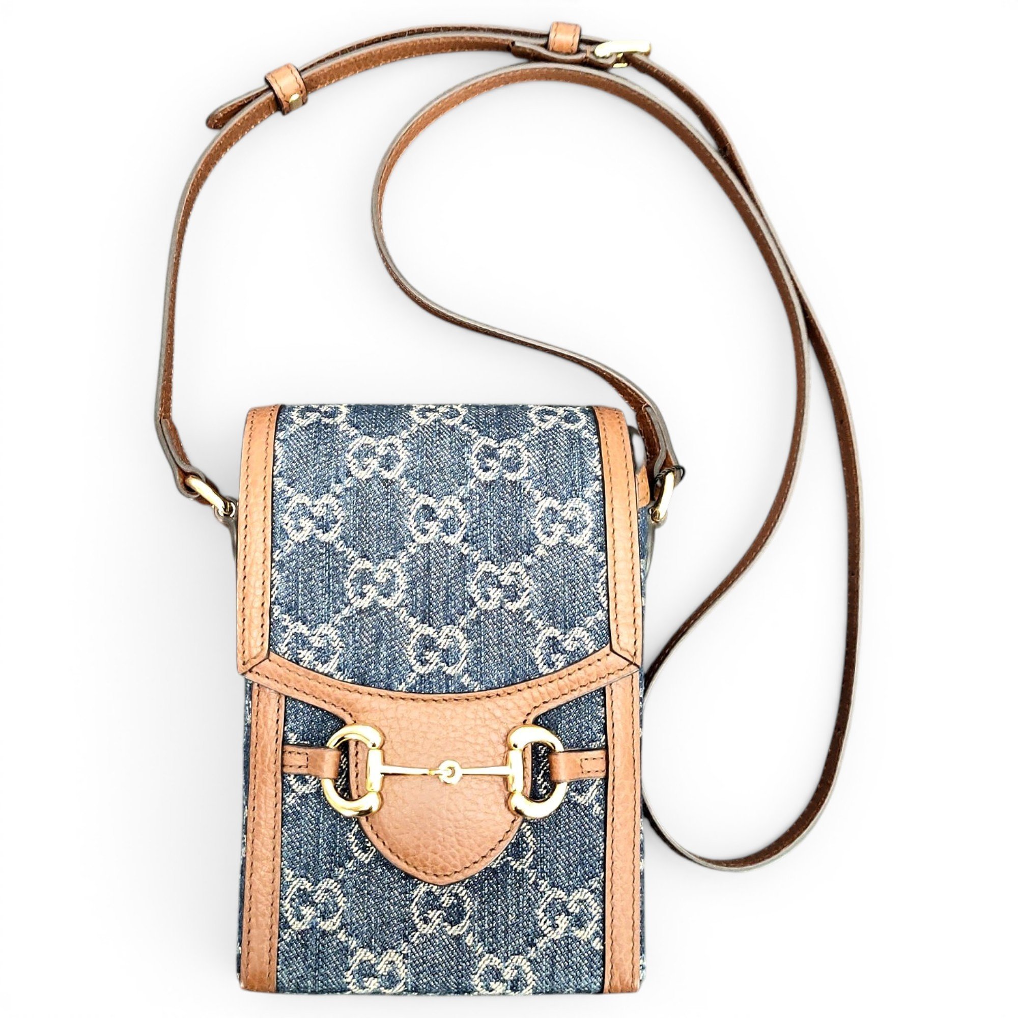 Horsebit 1955 Vertical leather crossbody bag