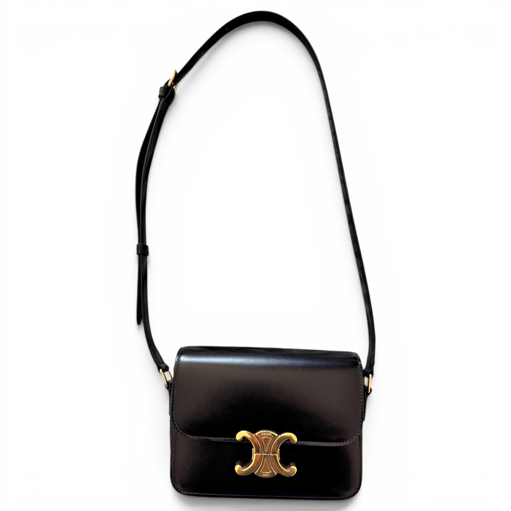 Triomphe leather handbag