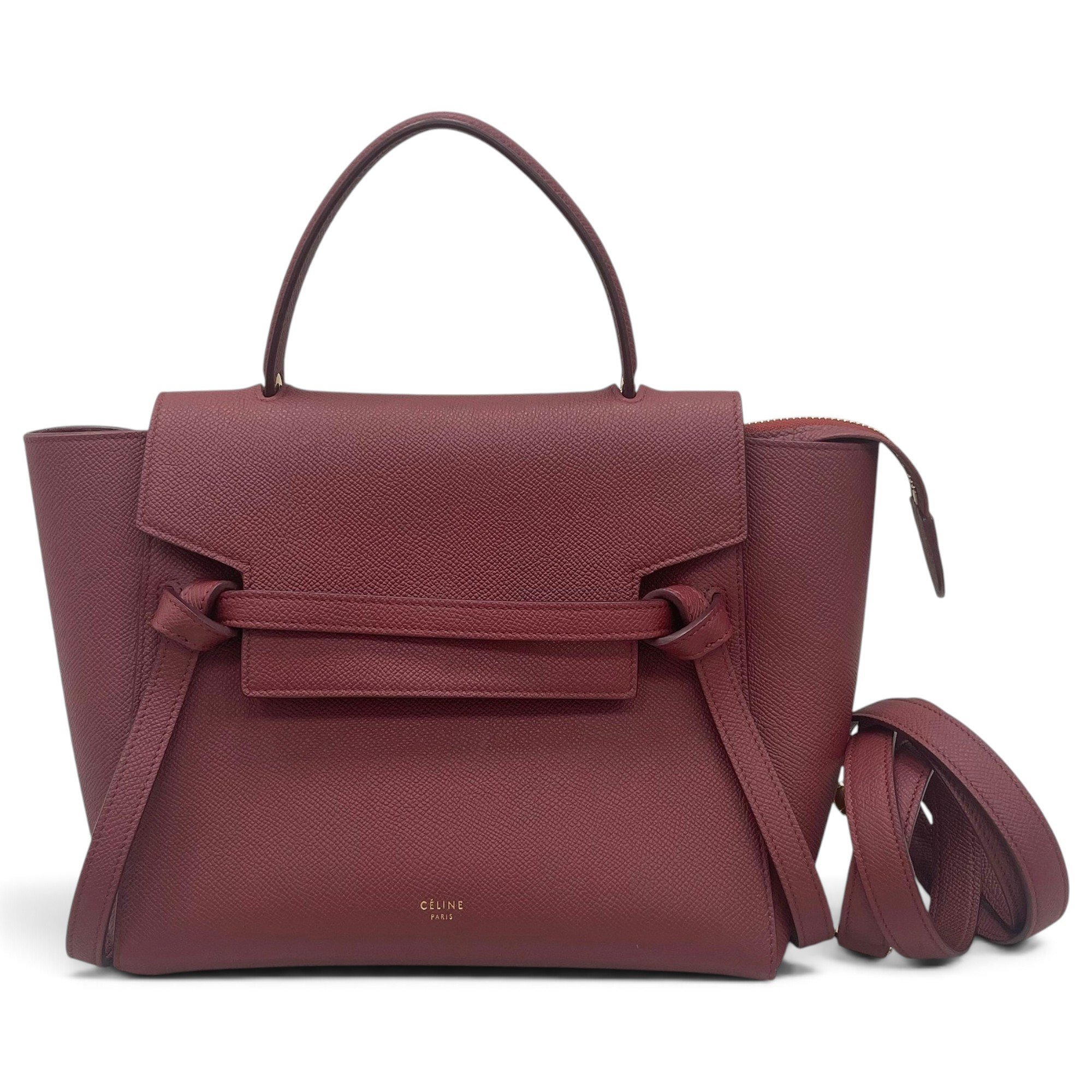 Belt leather handbag