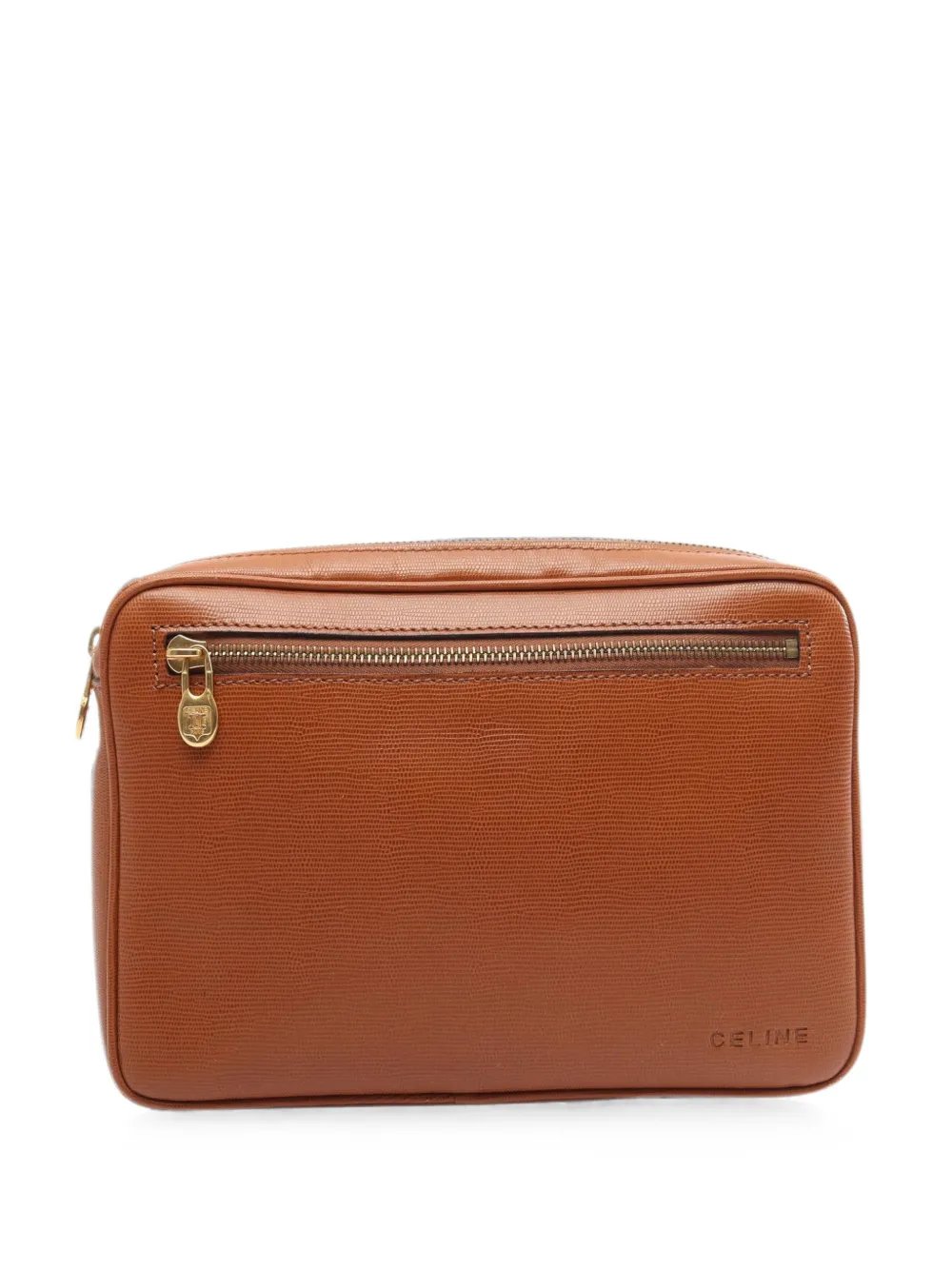 2000s lizard-effect clutch bag